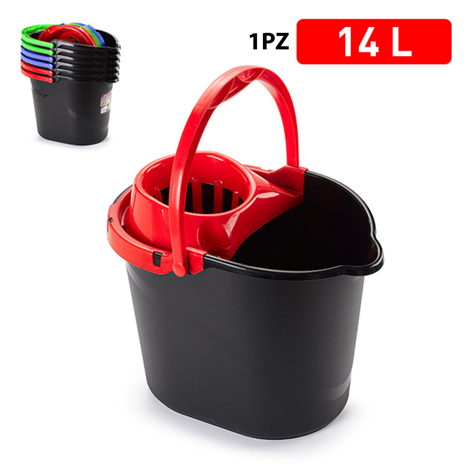 SECCHIO STRIZZA MOP NEW BLACK GAMMA CLASSICAPlastic Forte