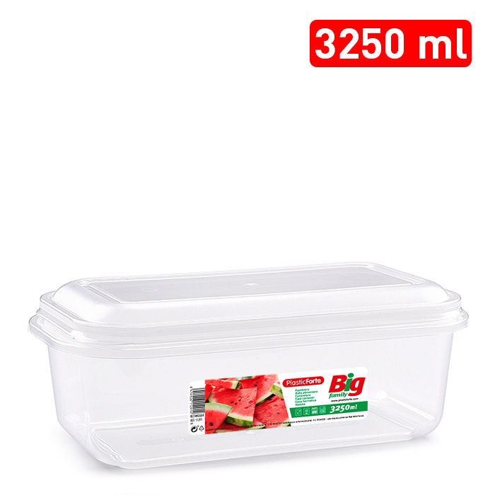 CONTENITORE BIG 3,25 L TRASPARENTEPlastic Forte