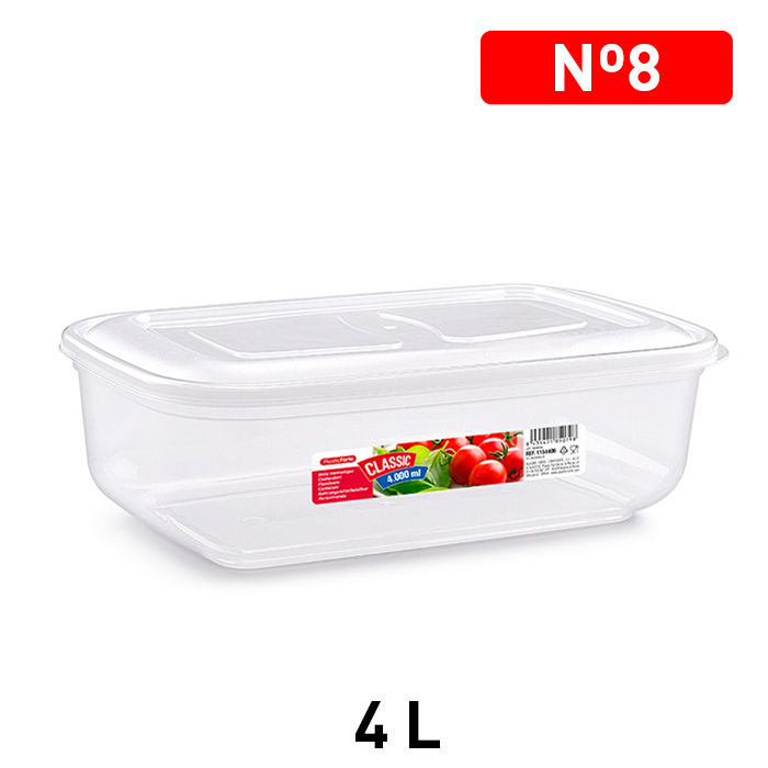 CONTENITORE CLASSIC 4 L TRASPARENTEPlastic Forte