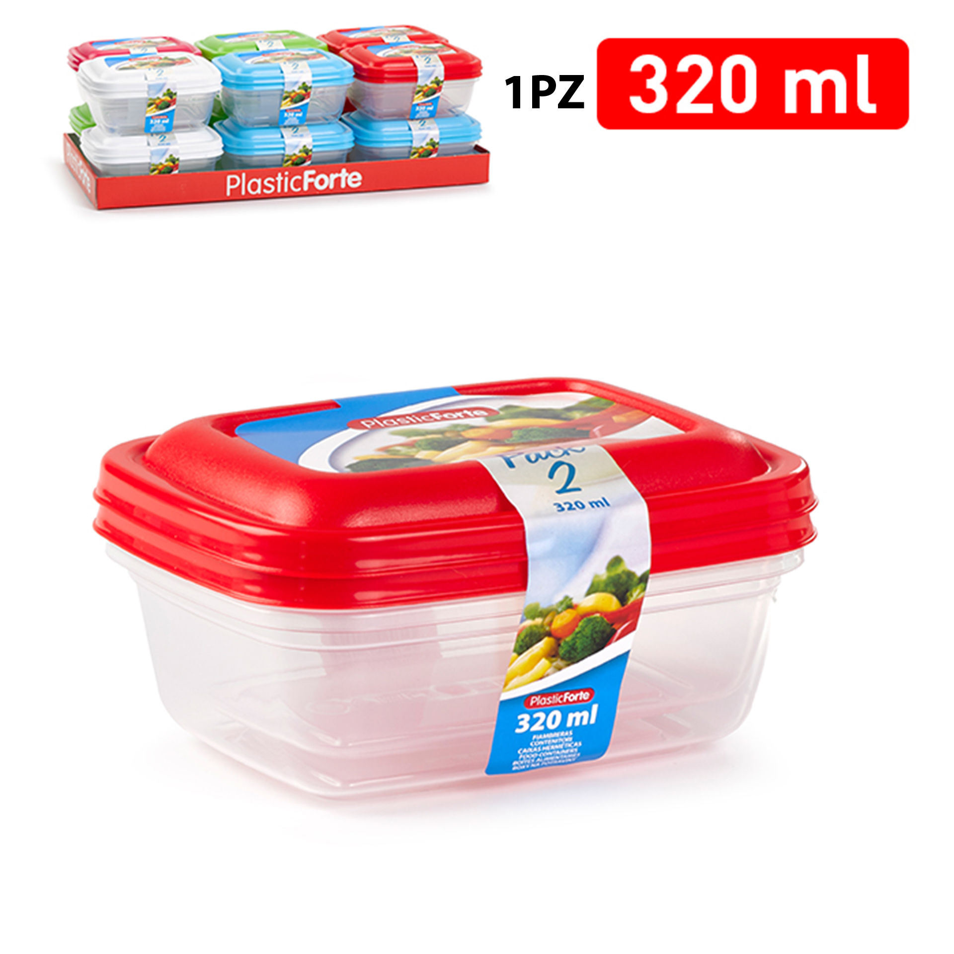 SET 2 CONTENITORI 320 MLPlastic Forte
