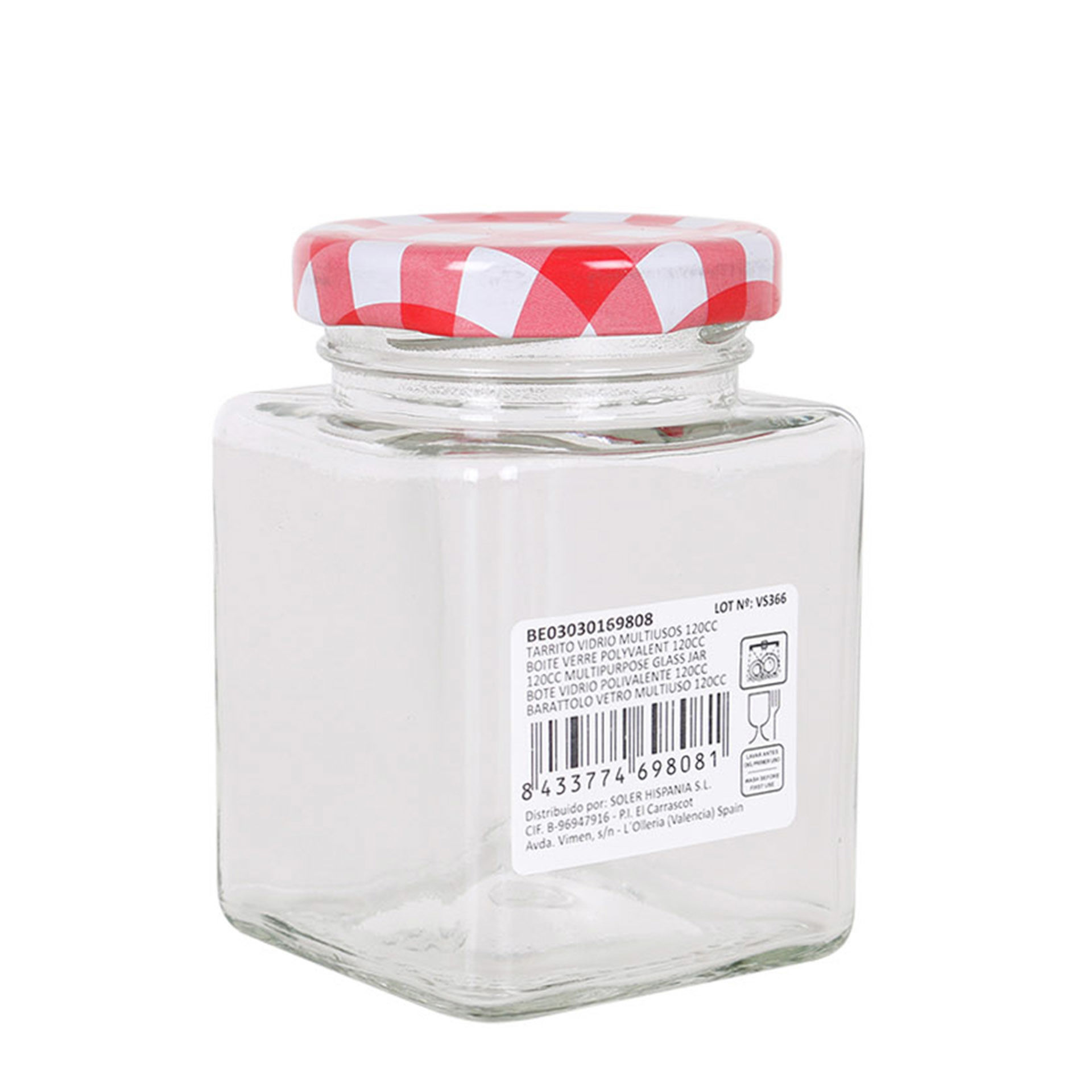 BARATTOLO VETRO MULTIUSO 120CC MEDITERRANEOSoler