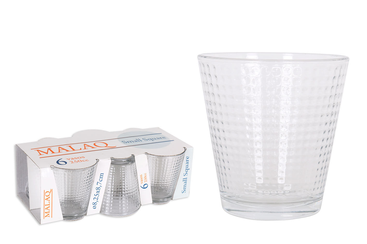 SET 6 BICCHIERI 250CC  MALAQ SQUARESoler