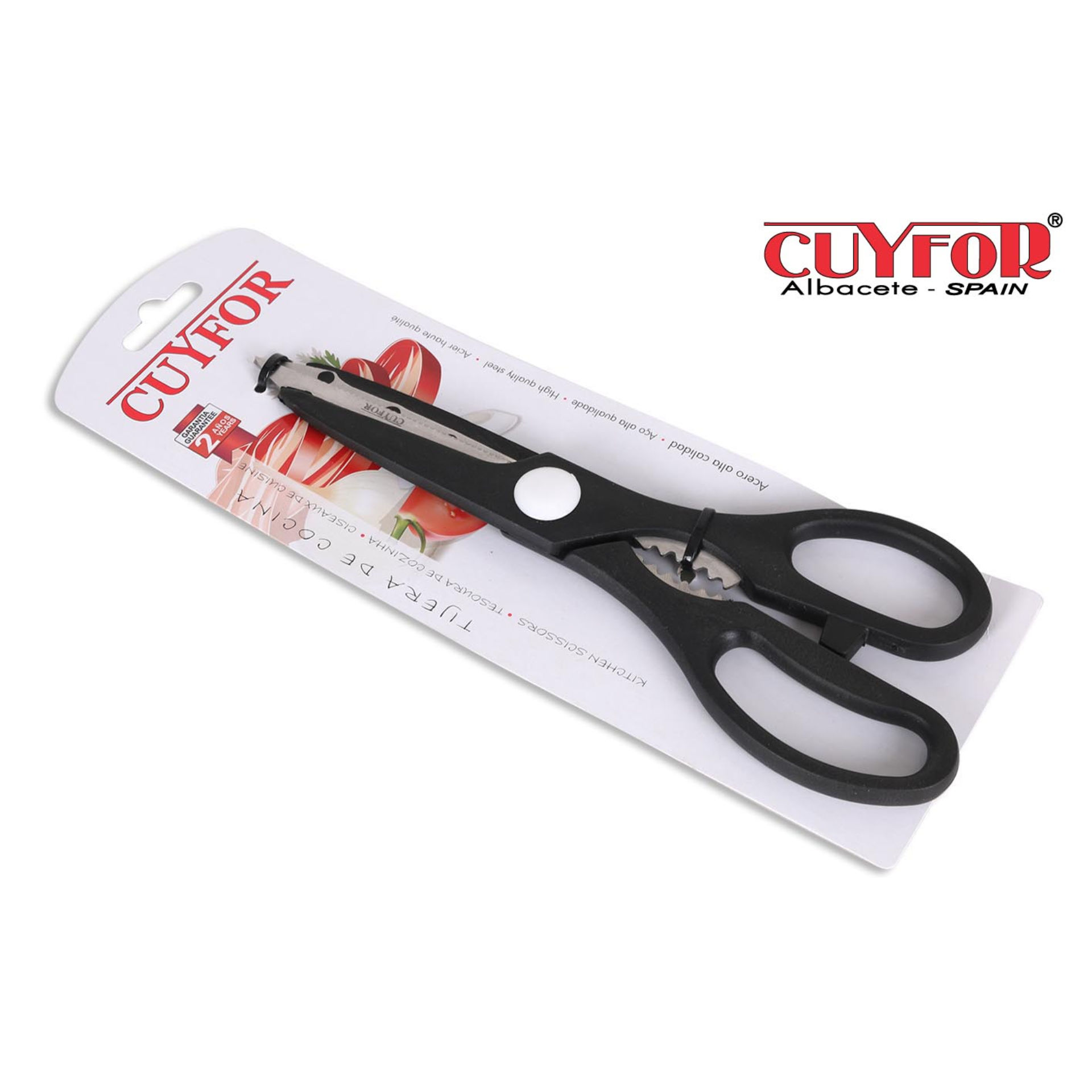 FORBICI DA CUINA CUYFOR 21CM ECO PUNTO BIANCOEco Trade