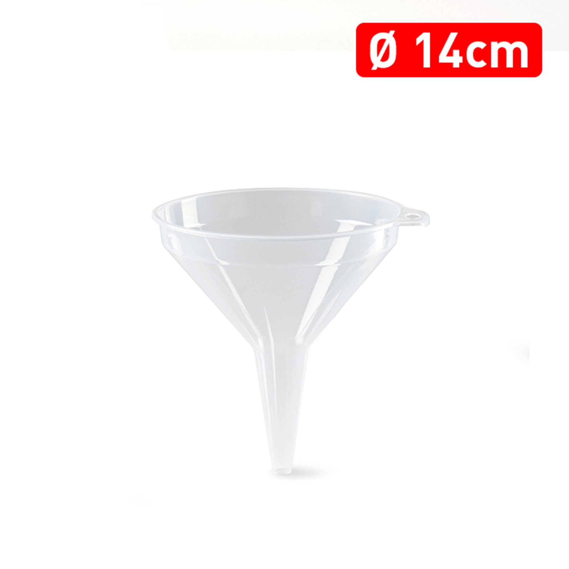 IMBUTO 14 CM TRASPARENTEPlastic Forte