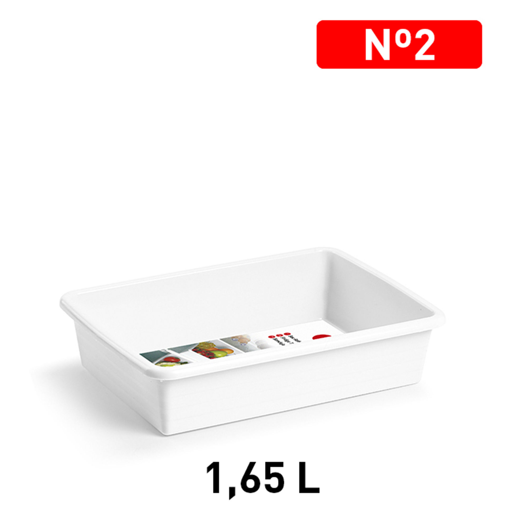 BACINELLA FRIGO BIANCA  SPlastic Forte