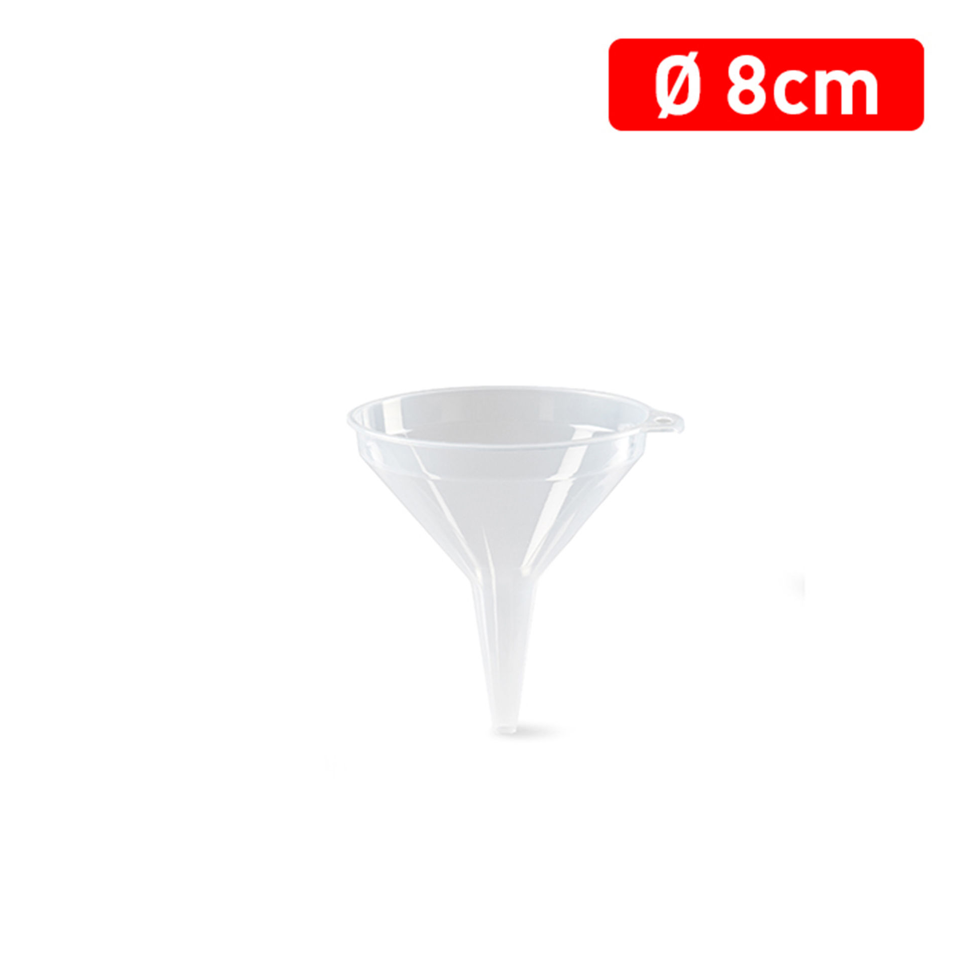 IMBUTO 8 CM TRASPARENTEPlastic Forte