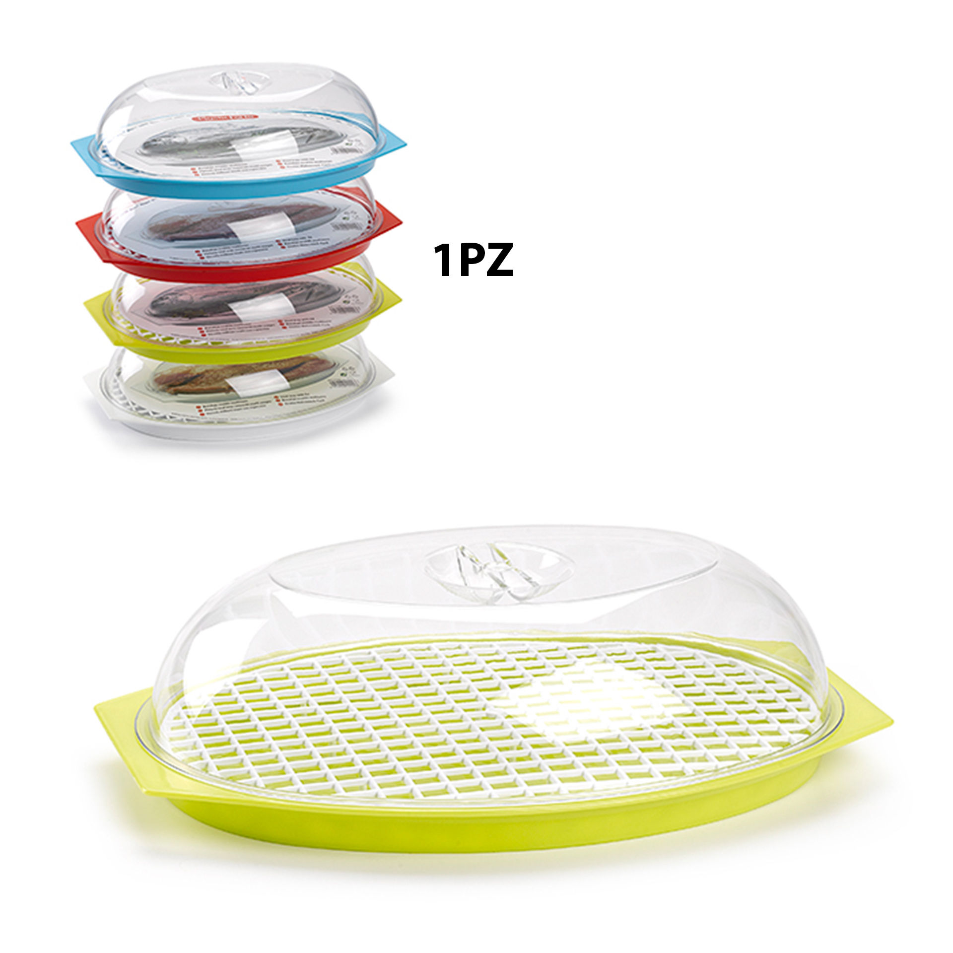 VASSOIO MILLEUSI OVALE CON COPERCHIOPlastic Forte