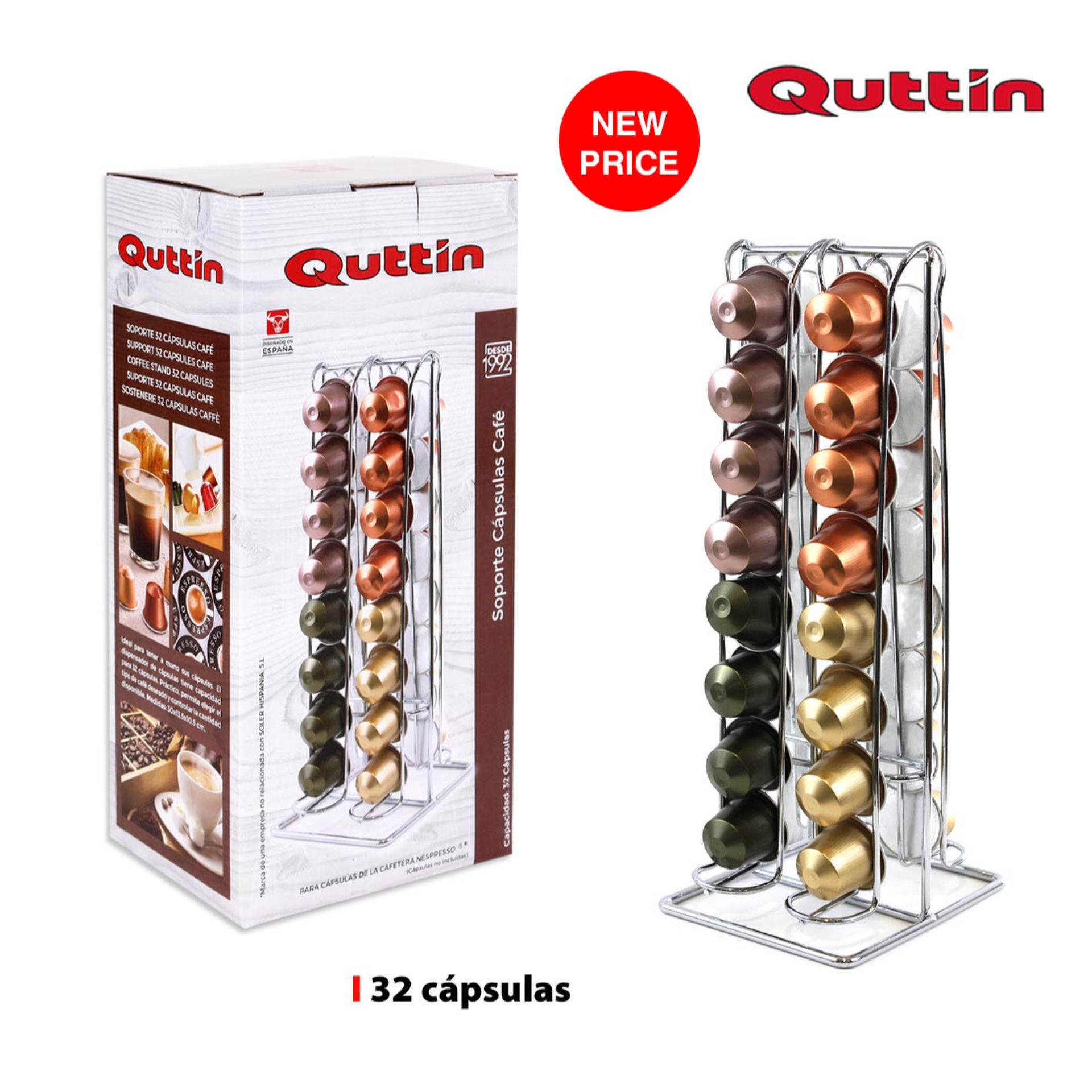 SOSTENERE CAPSULAS CAFF  32 PCS QUTTINSoler