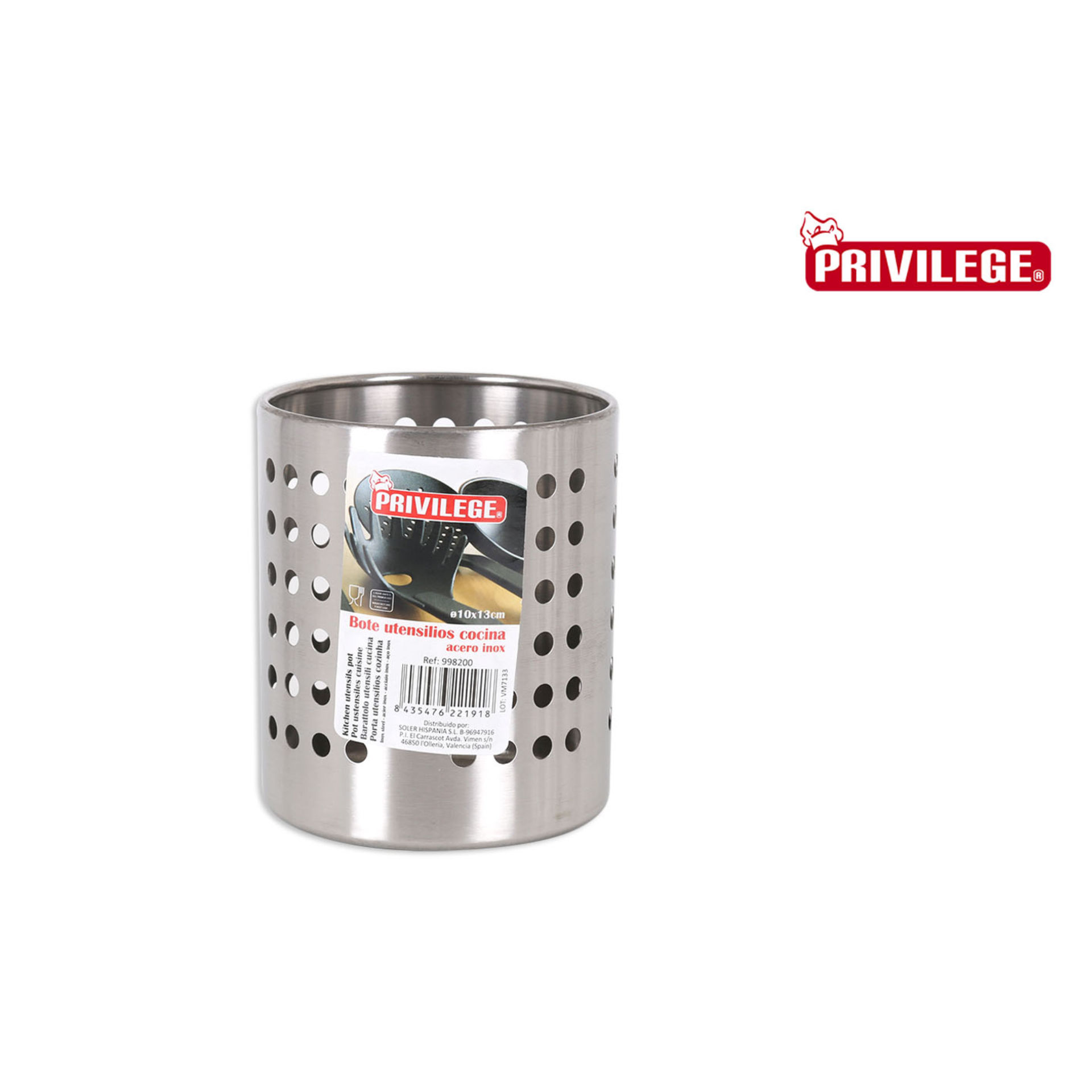 ACCIAIO INOX UTENS. POT  10X13CM  PRIVILEGESoler