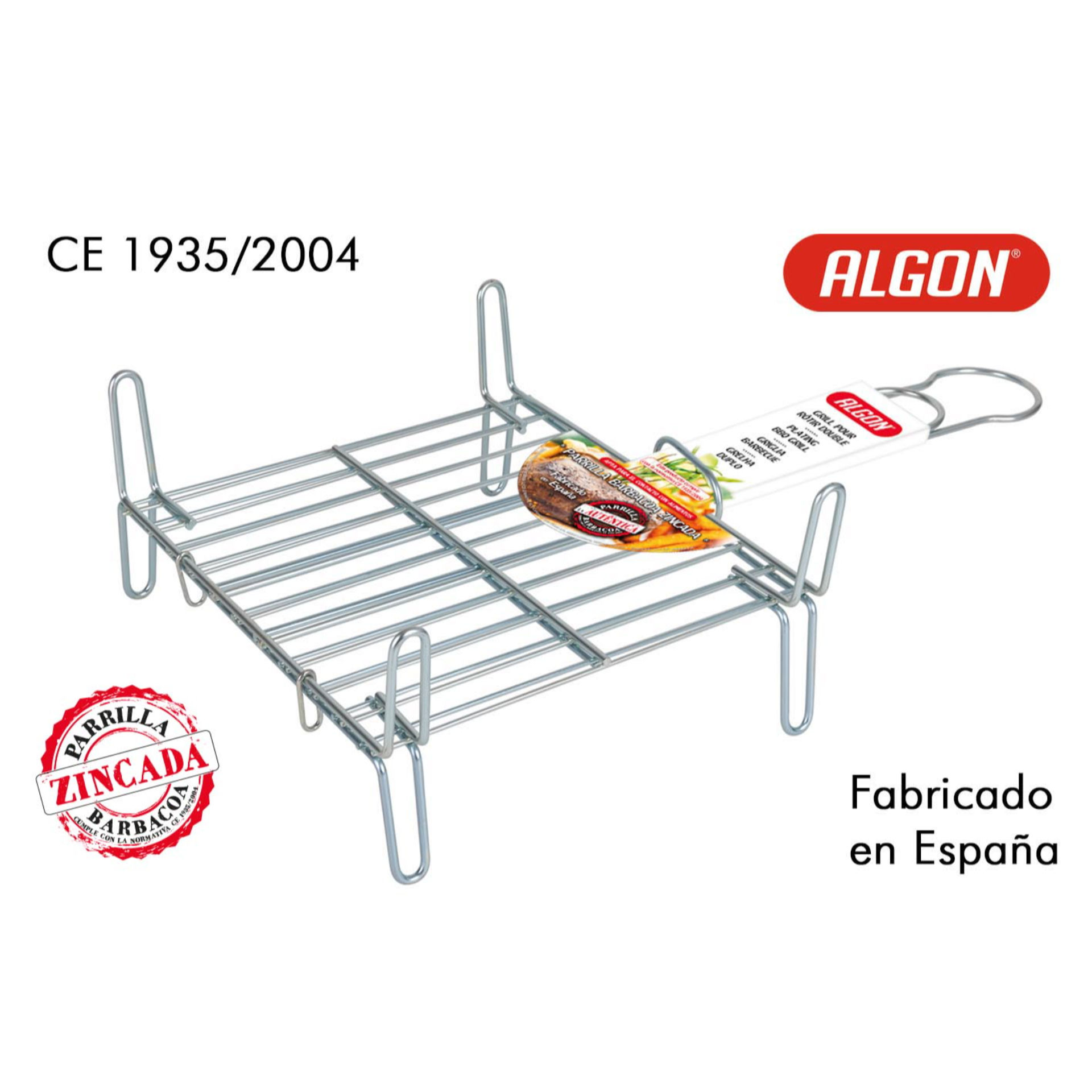 PLACCATURA BARBECUE GRILL 25X25CM ZINC  ALGONSoler