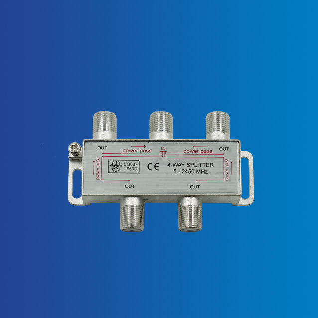 DIVIDE IL SEGNALE TV-SAT O TV-CAV IN 4 USCITEExtrastar