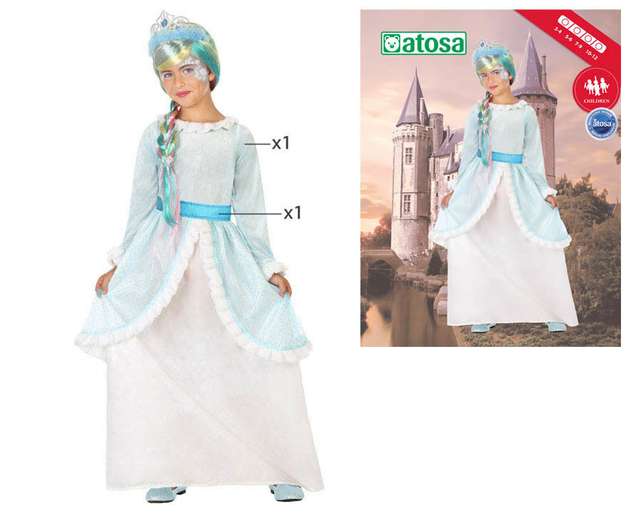 COSTUME PRINCIPESSA BLU 7-9Atosa