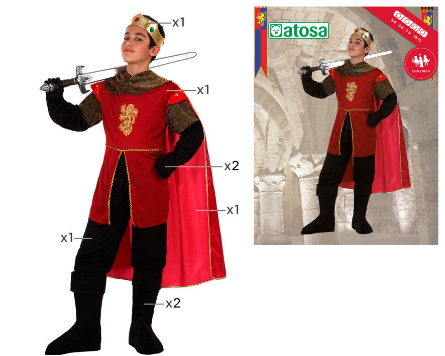 COSTUME RE MEDIEVALE 7-9Atosa