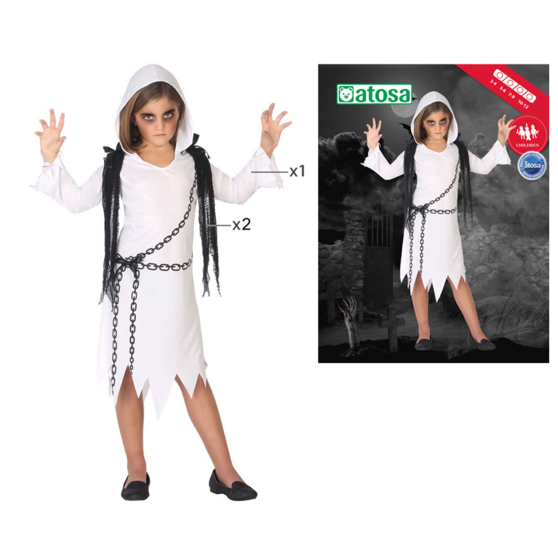 COSTUME FANTASMA 5-6Atosa