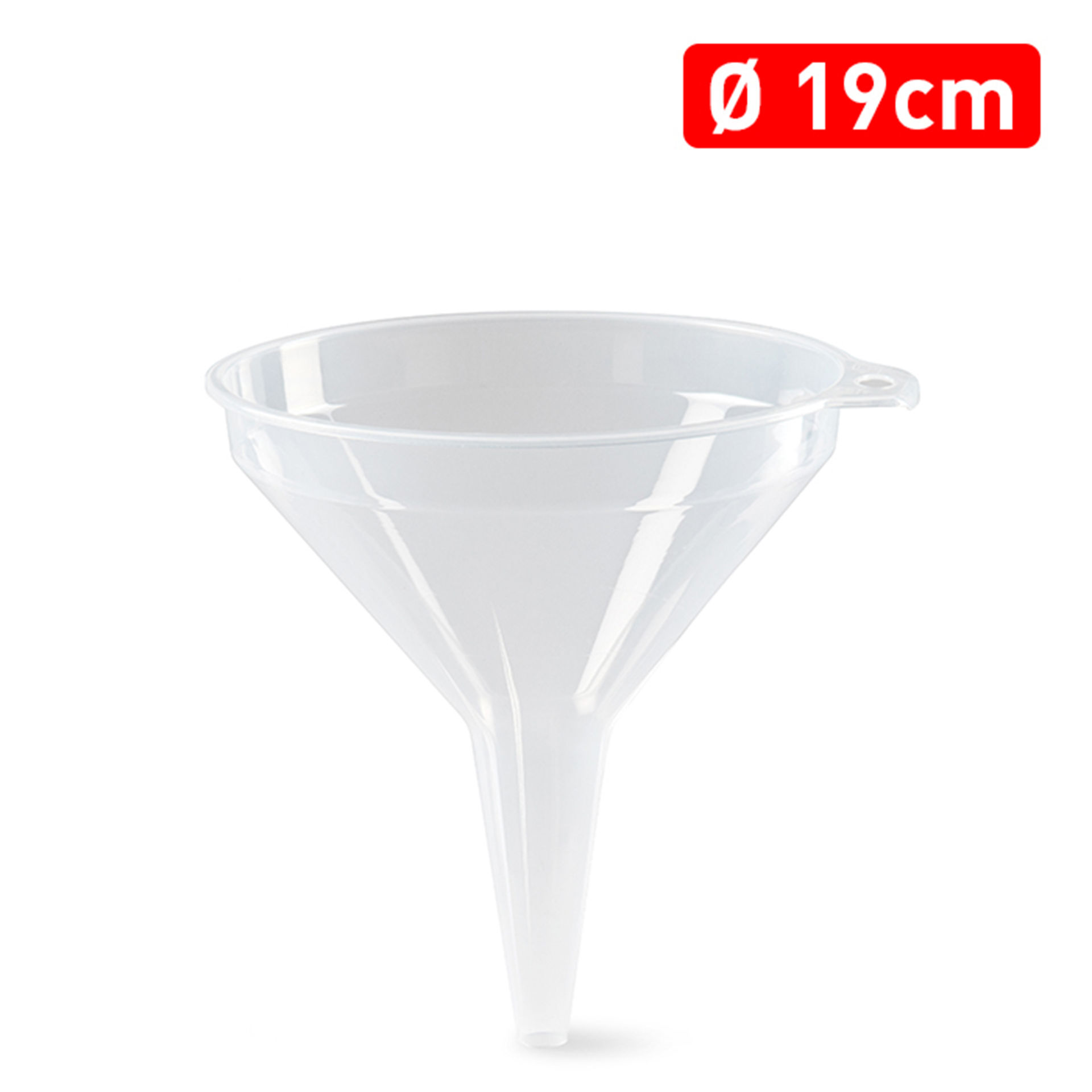 IMBUTO 19 CM TRASPARENTEPlastic Forte