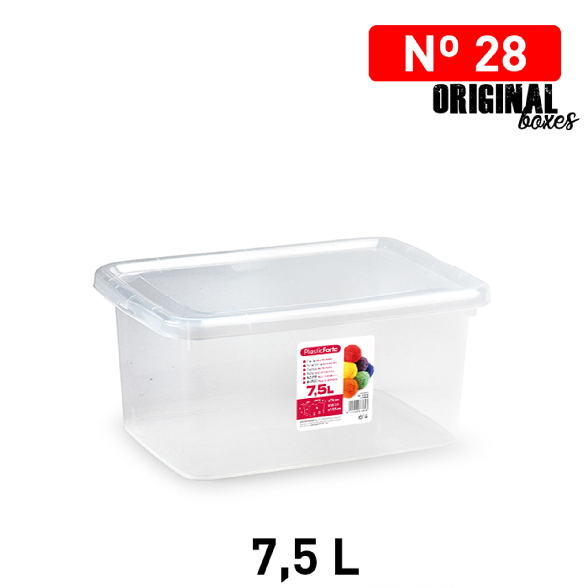 SCATOLA N  28 7,5 L TRASPARENTE