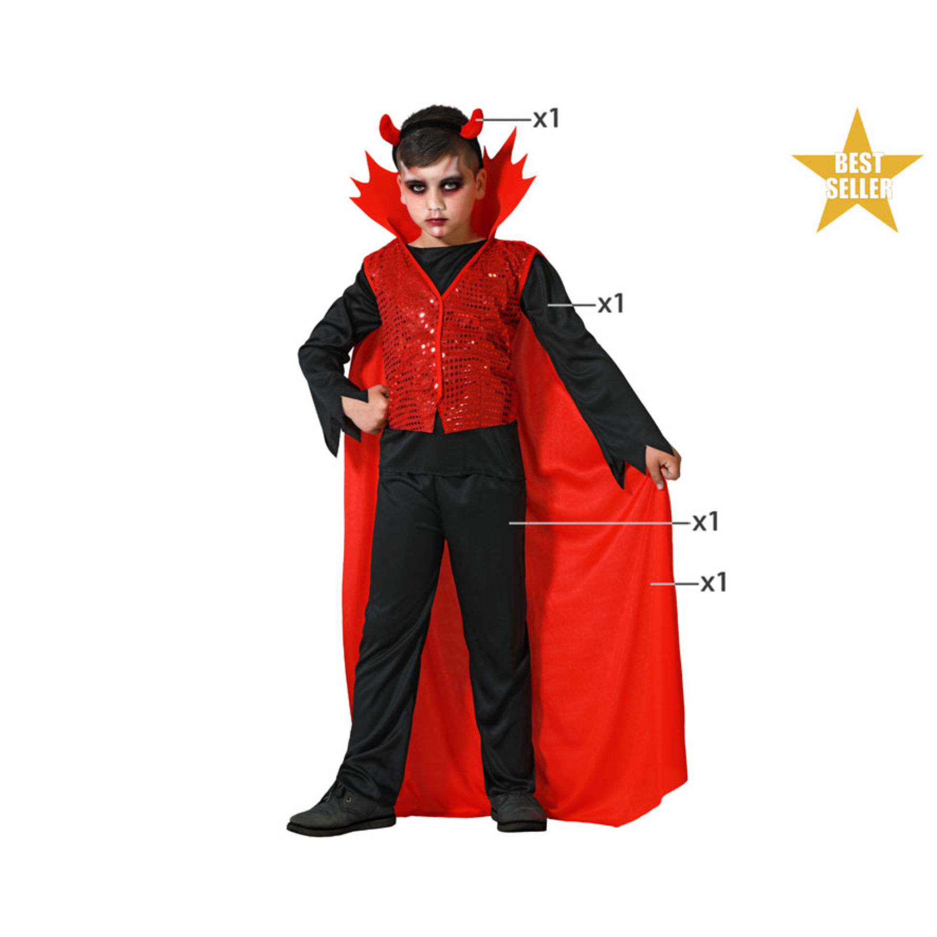 COSTUME DEMONIO 10-12Atosa
