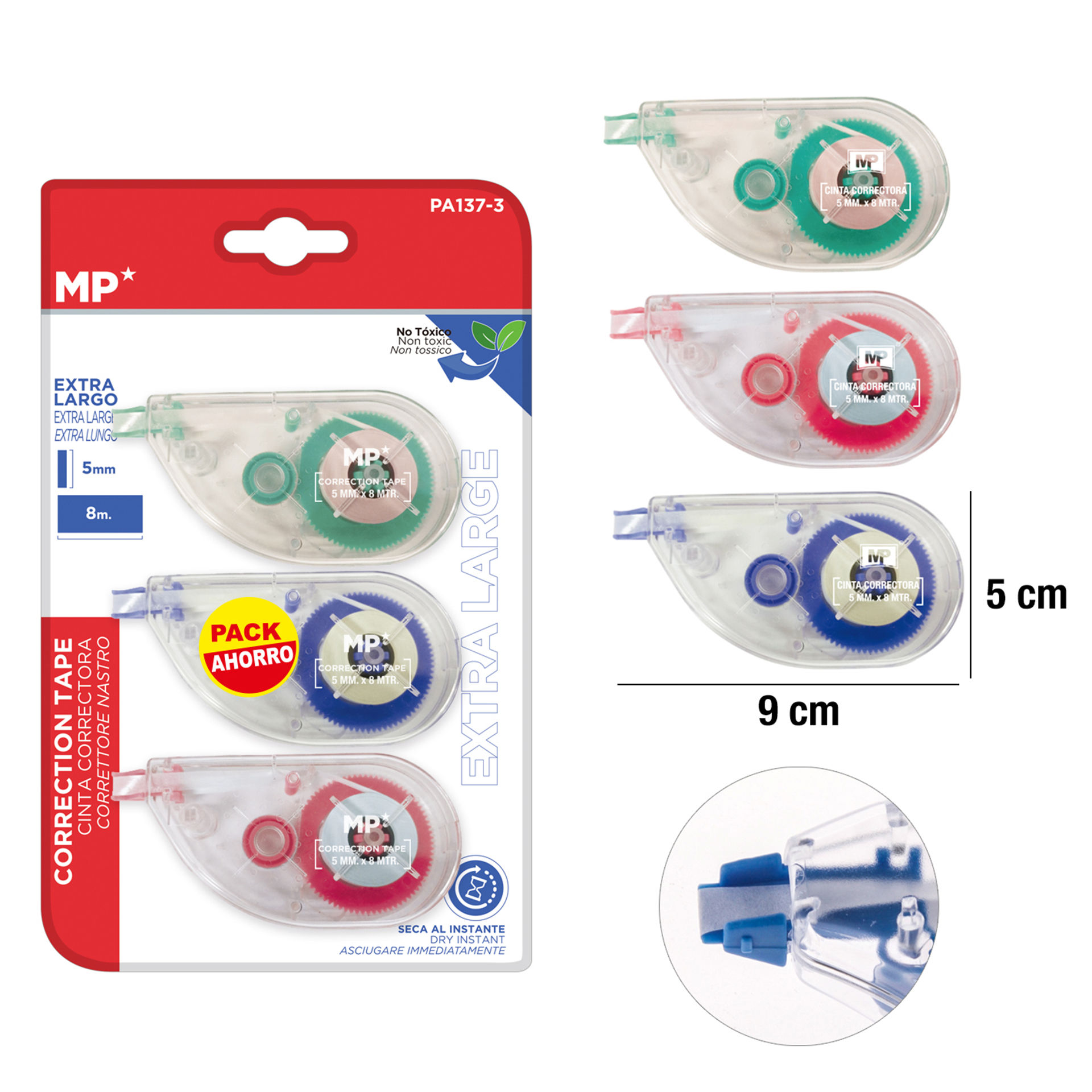 CORRETTORE A NASTRO 5MM*8M PACK RISPARMIO MPMp