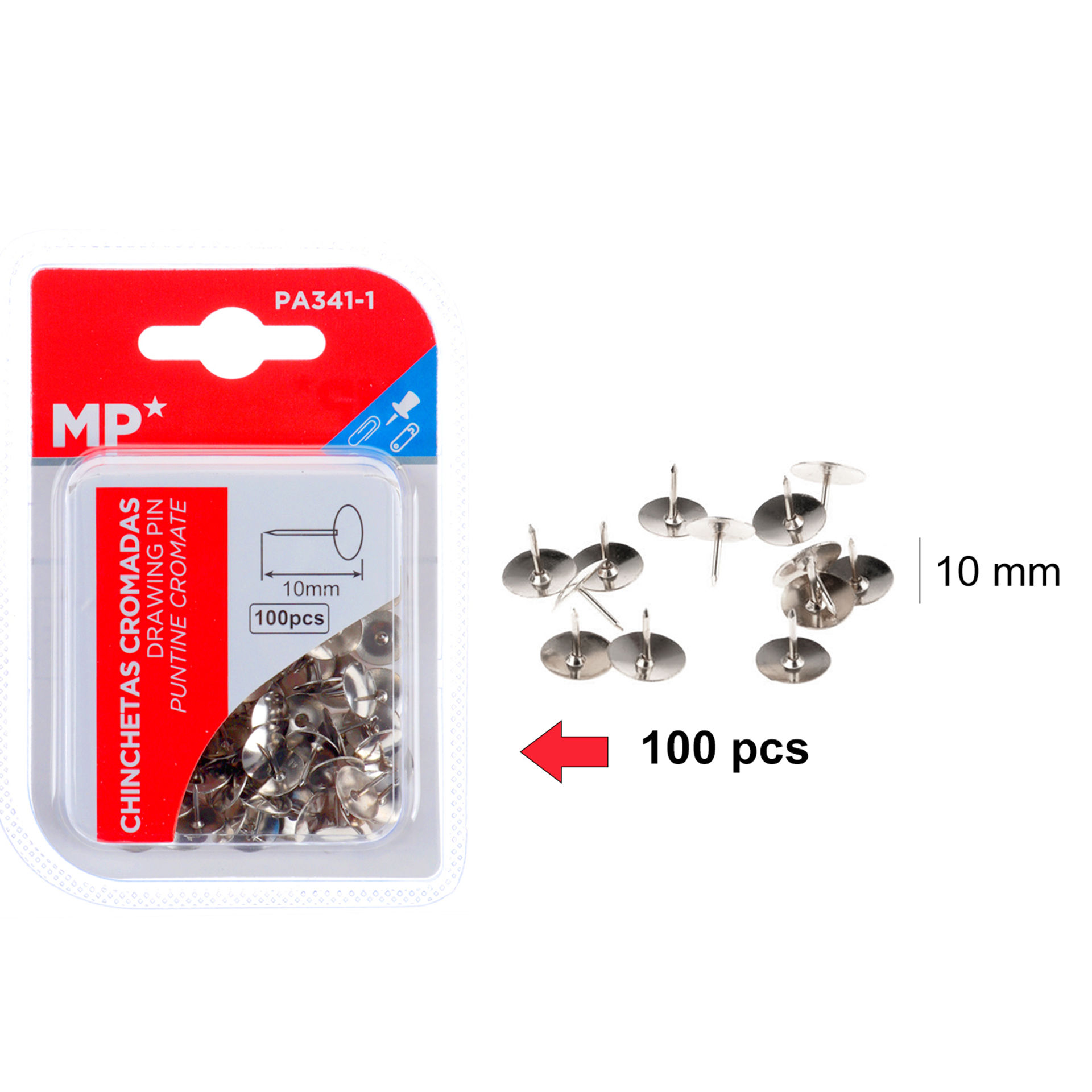 PUNTINE DA DISEGNO CROMATE