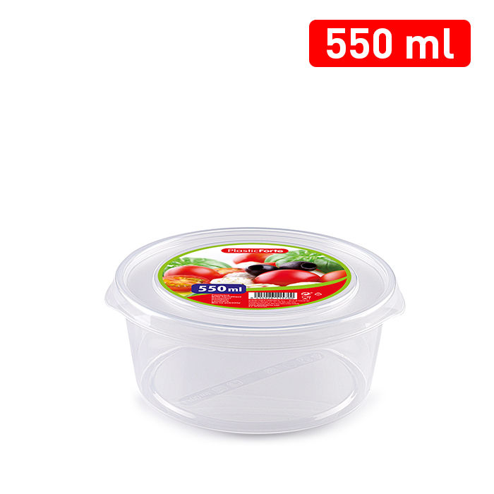 CONTENITORE BASIC TONDO 550 ML TRASPARENTE