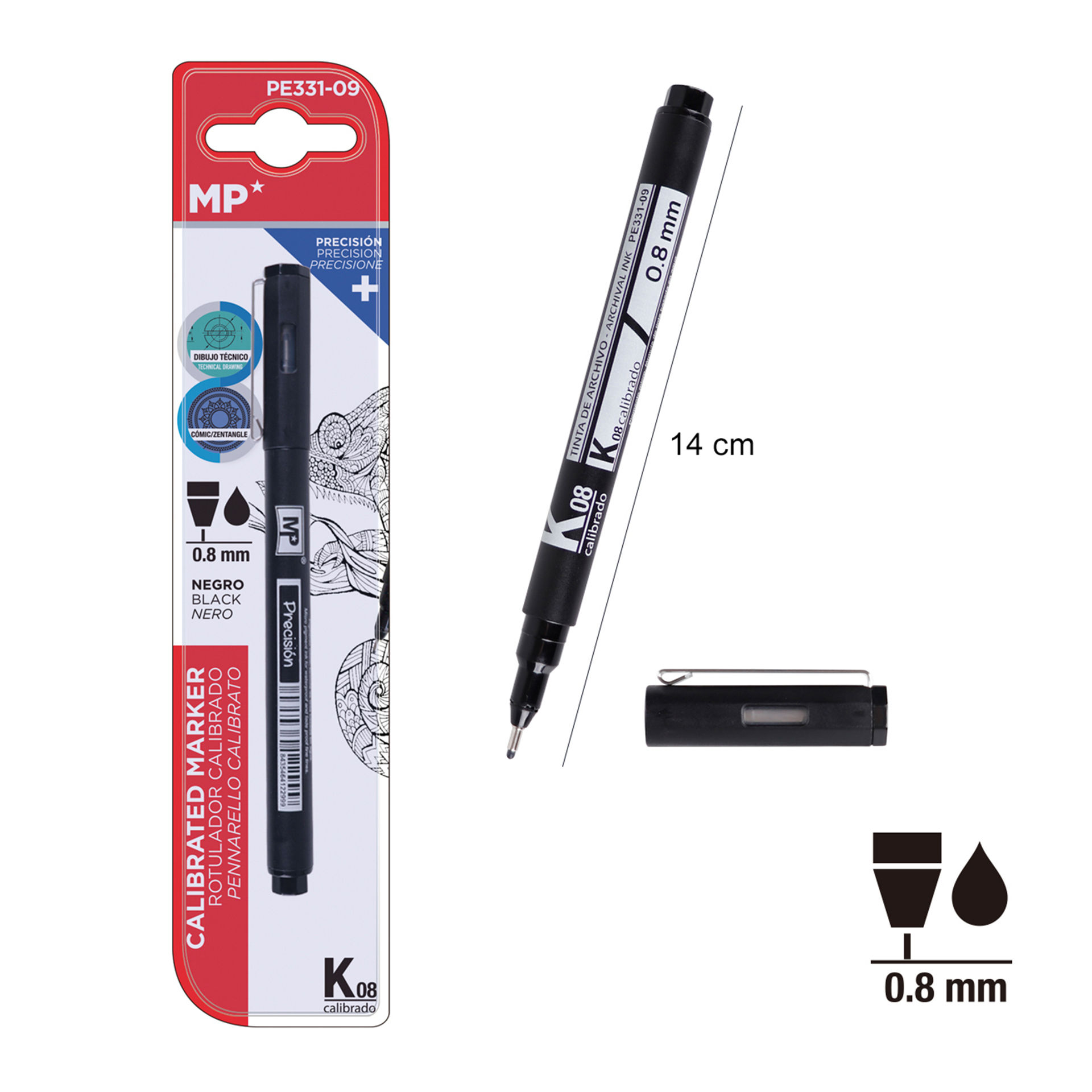 PENNARELLO CALIBRATO 0,8MM MPMp