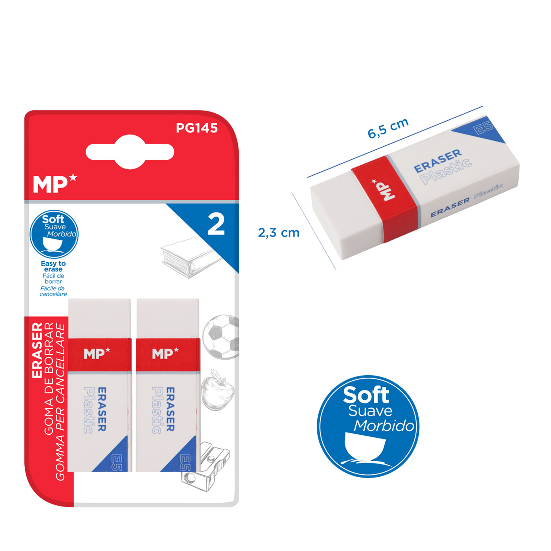 GOMMA DI CANCELLARE ADATTABILE A MATITA 25P MPMp