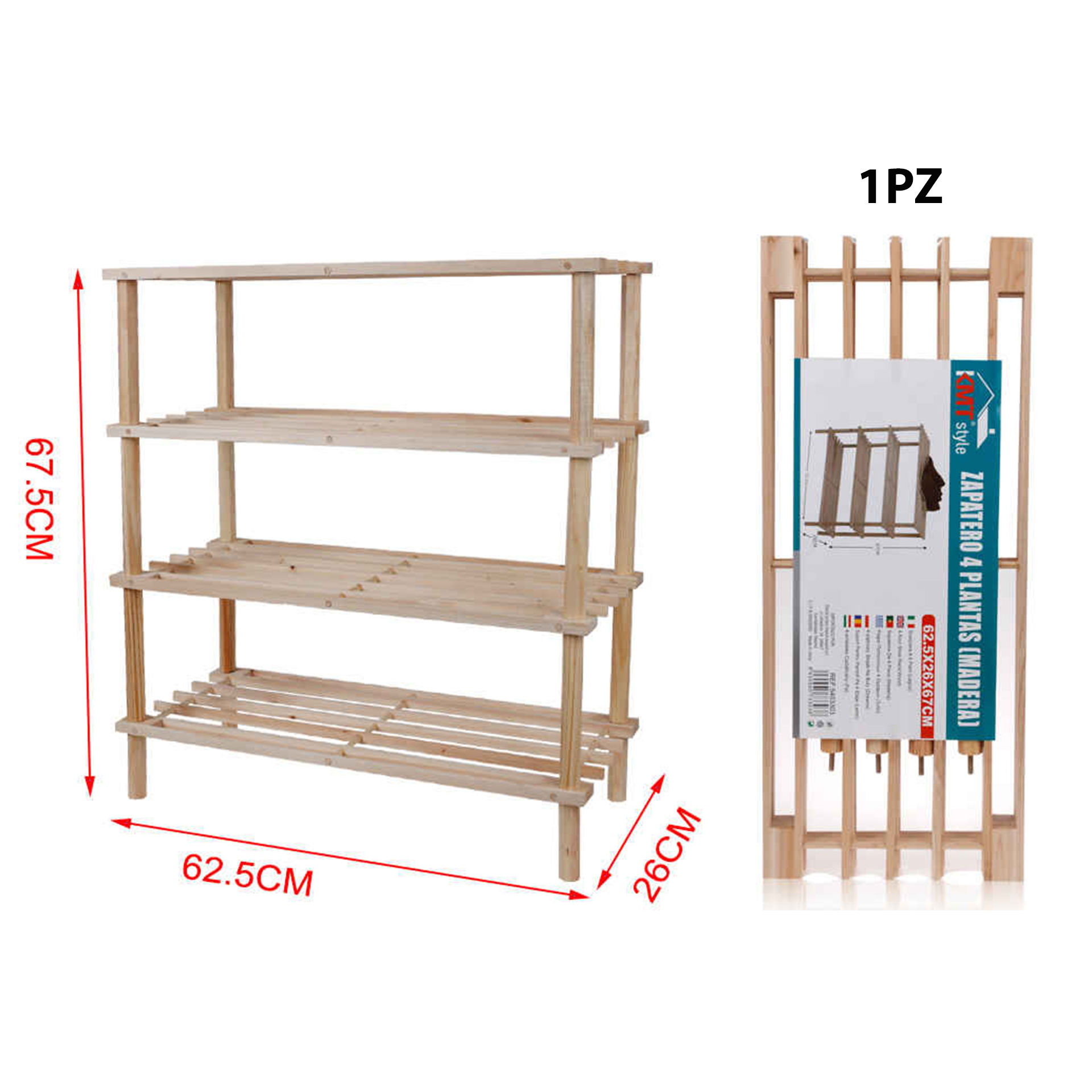SCARPIERA 4 PIANI 62.5*26*67CM