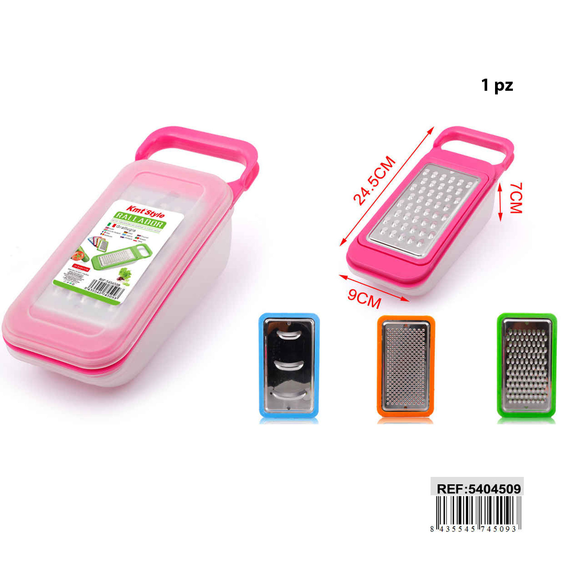 GRATTUGIA 3PZ 3PZ 24.5*9*7CM