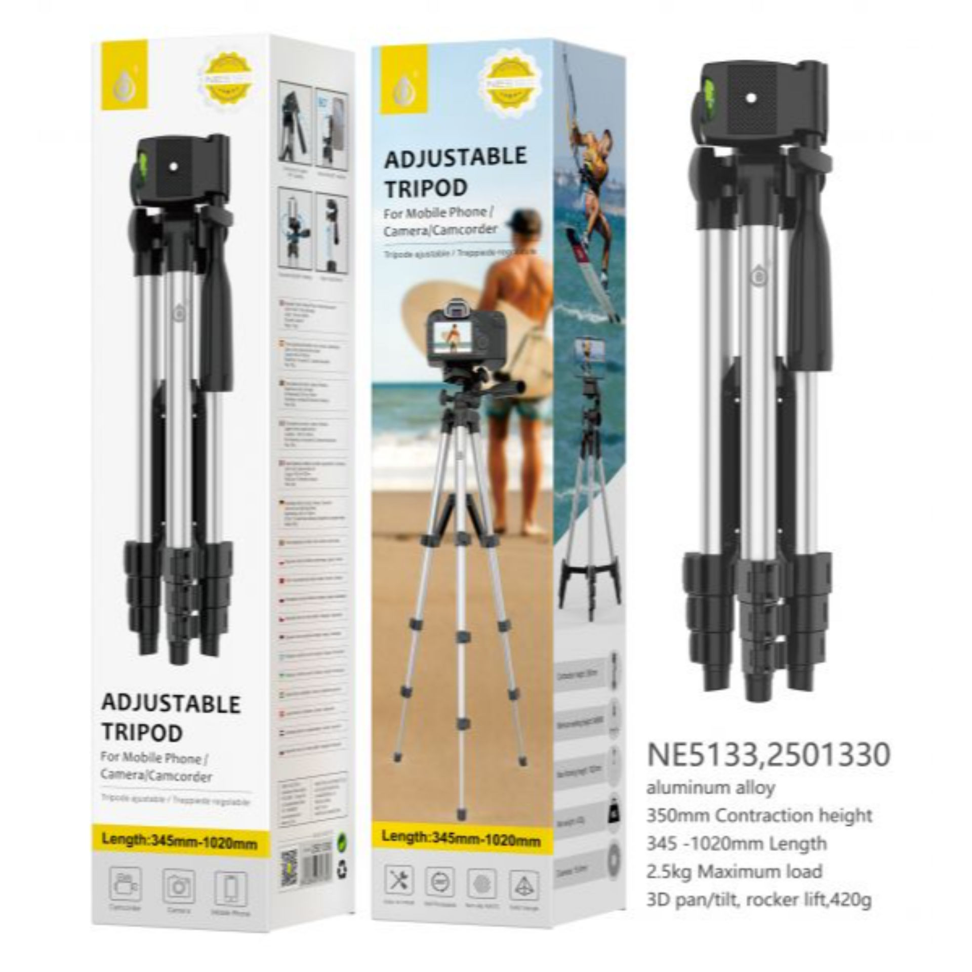 NE5133 NE, TREPPIEDI IN ALLUMINIO PER TELEFONI CEL