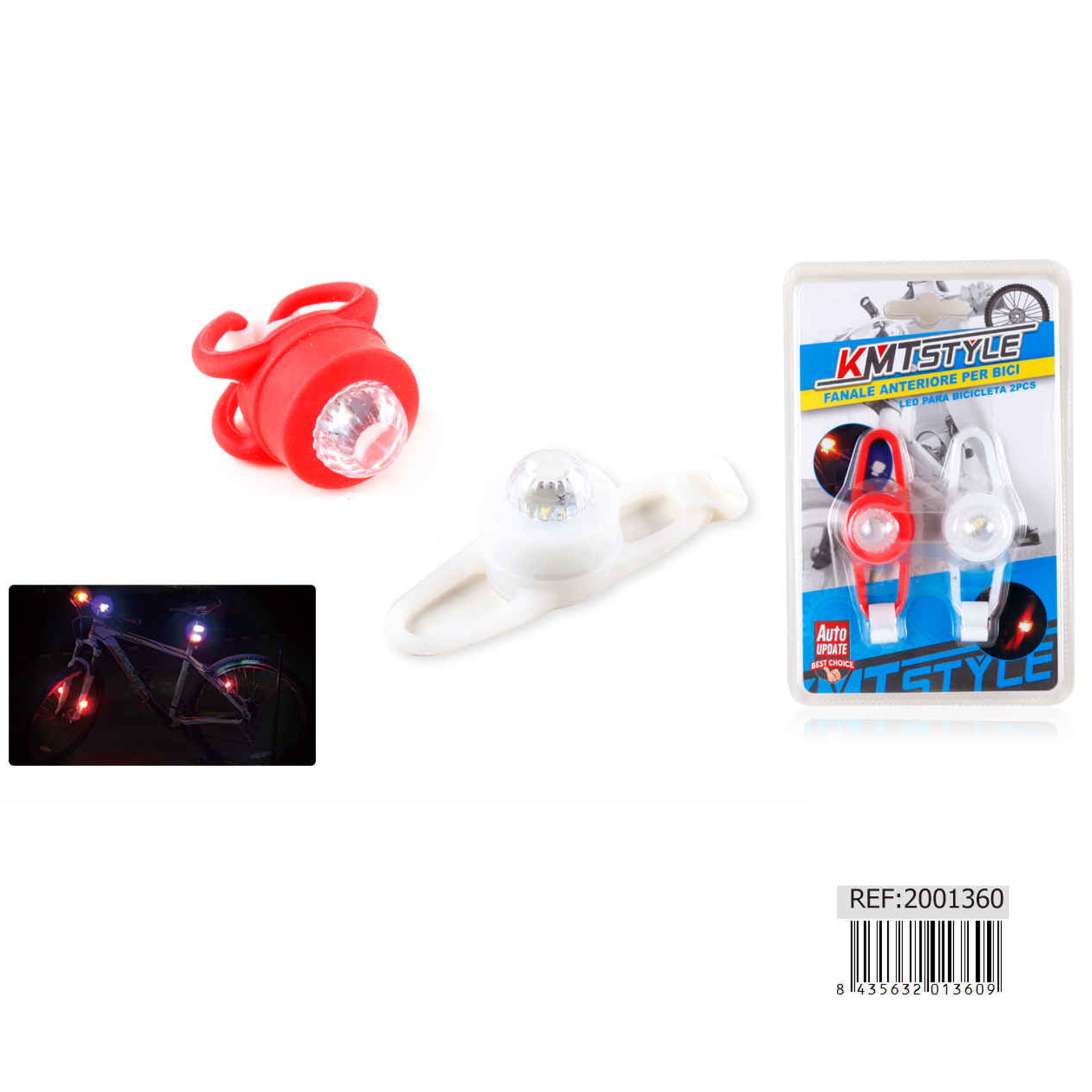 FANALE ANTERIORE PER BICI 2PZ