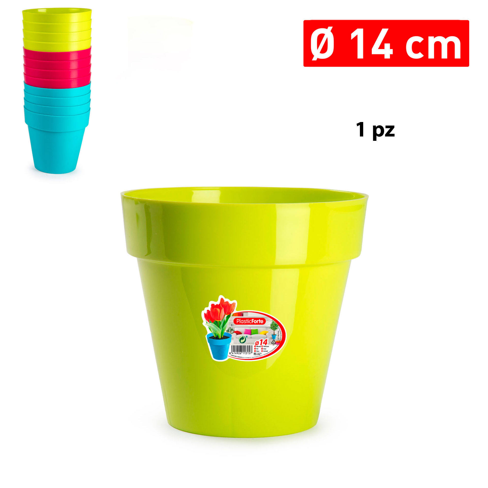 VASO DECORATIVO 14 CMPlastic Forte