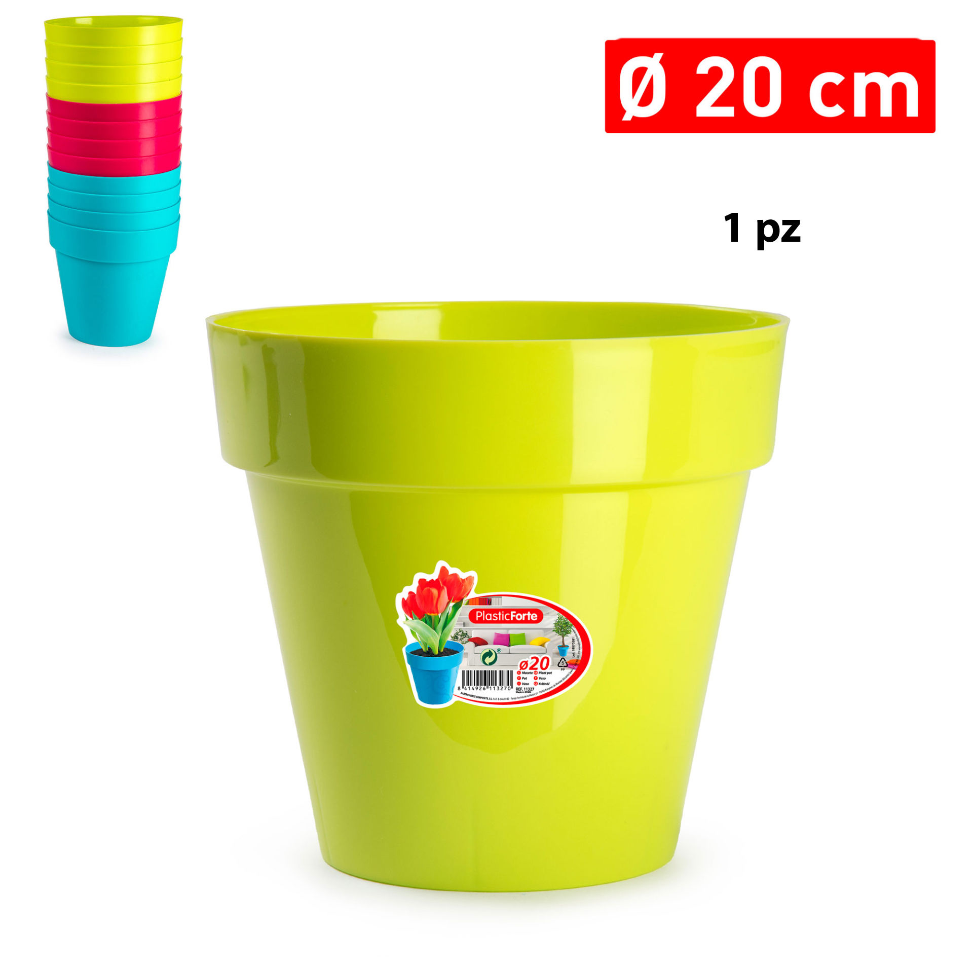 VASO DECORATIVO 20 CMPlastic Forte