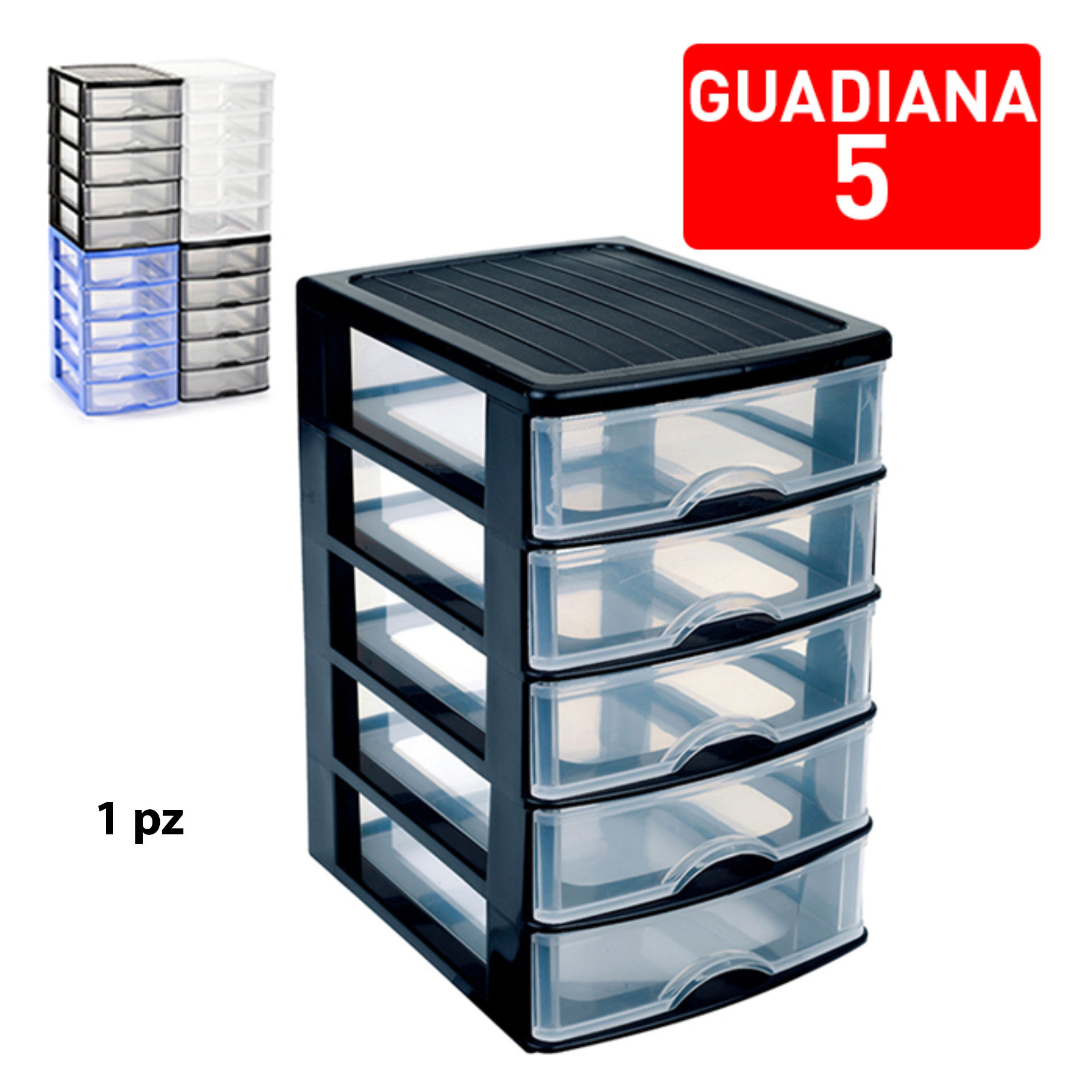 CASSETTIERA 5 CASSETTI GUADIANA SURTIDO NBAPlastic Forte