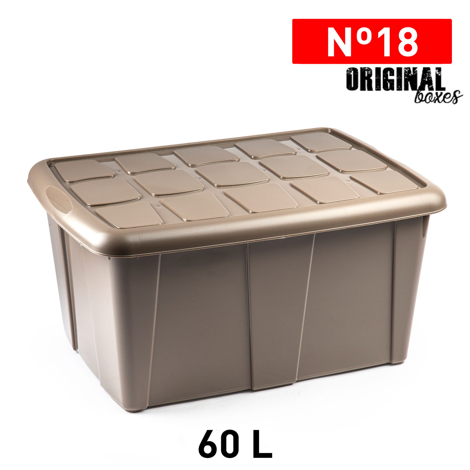 SCATOLA MULTIUSO N 18 60L TAUPEPlastic Forte