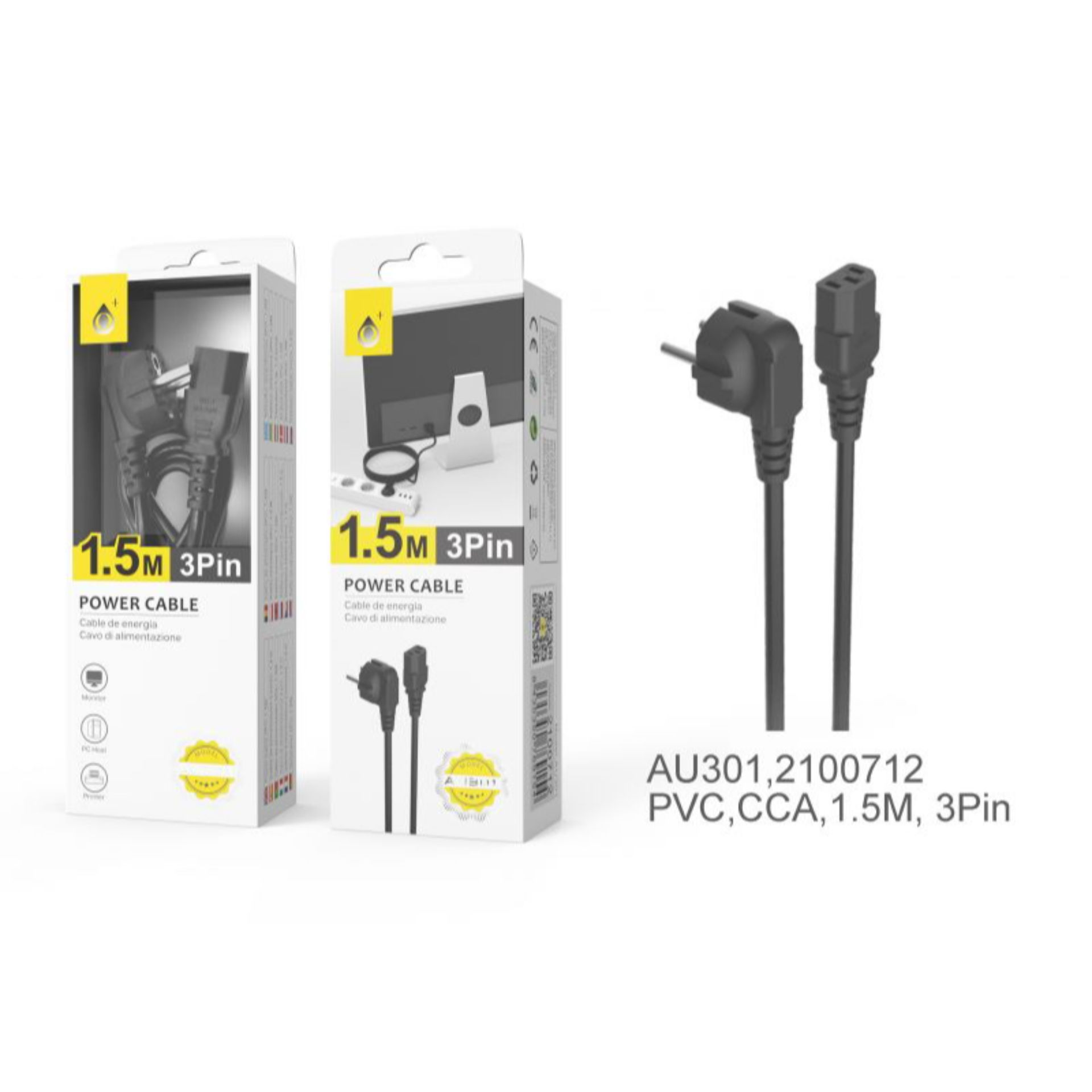 ONEPLUS CAVO DI ALIMENTAZIONE A 3 PIN 1.5M NEROOne Plus