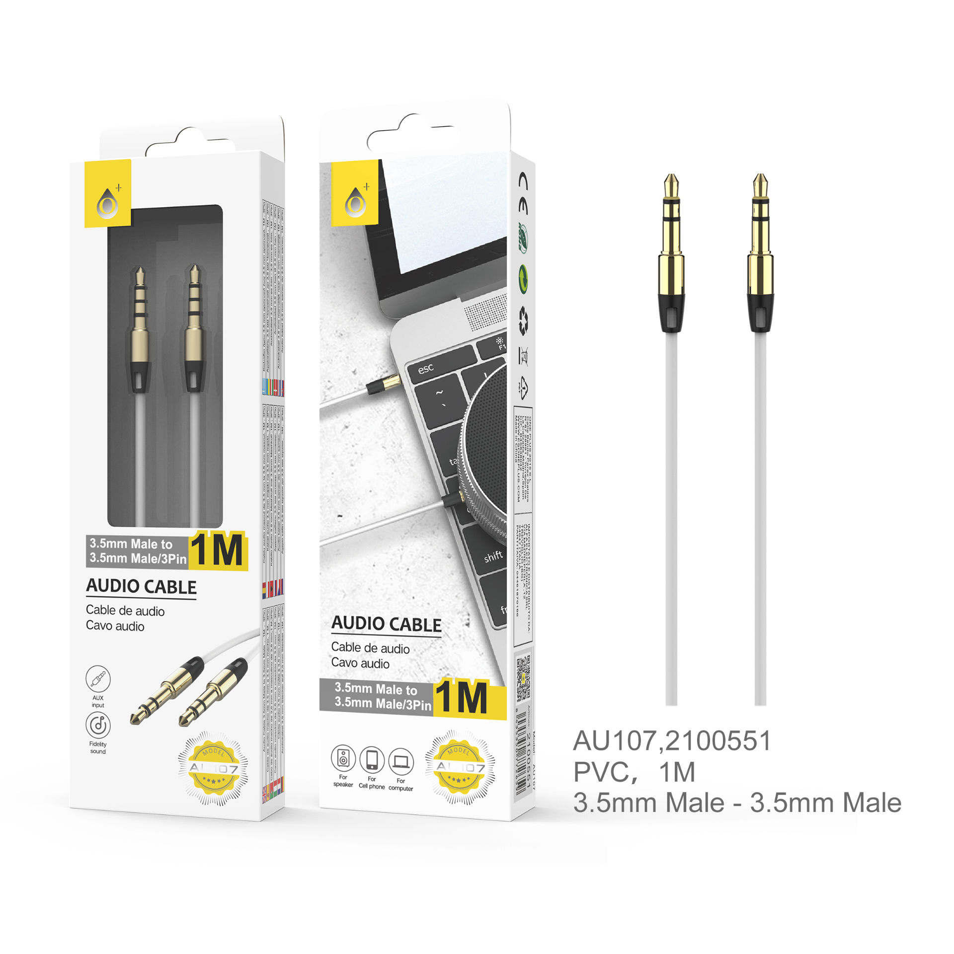 ONEPLUS CAVO AUX JACK 3,5 MM 1MOne Plus