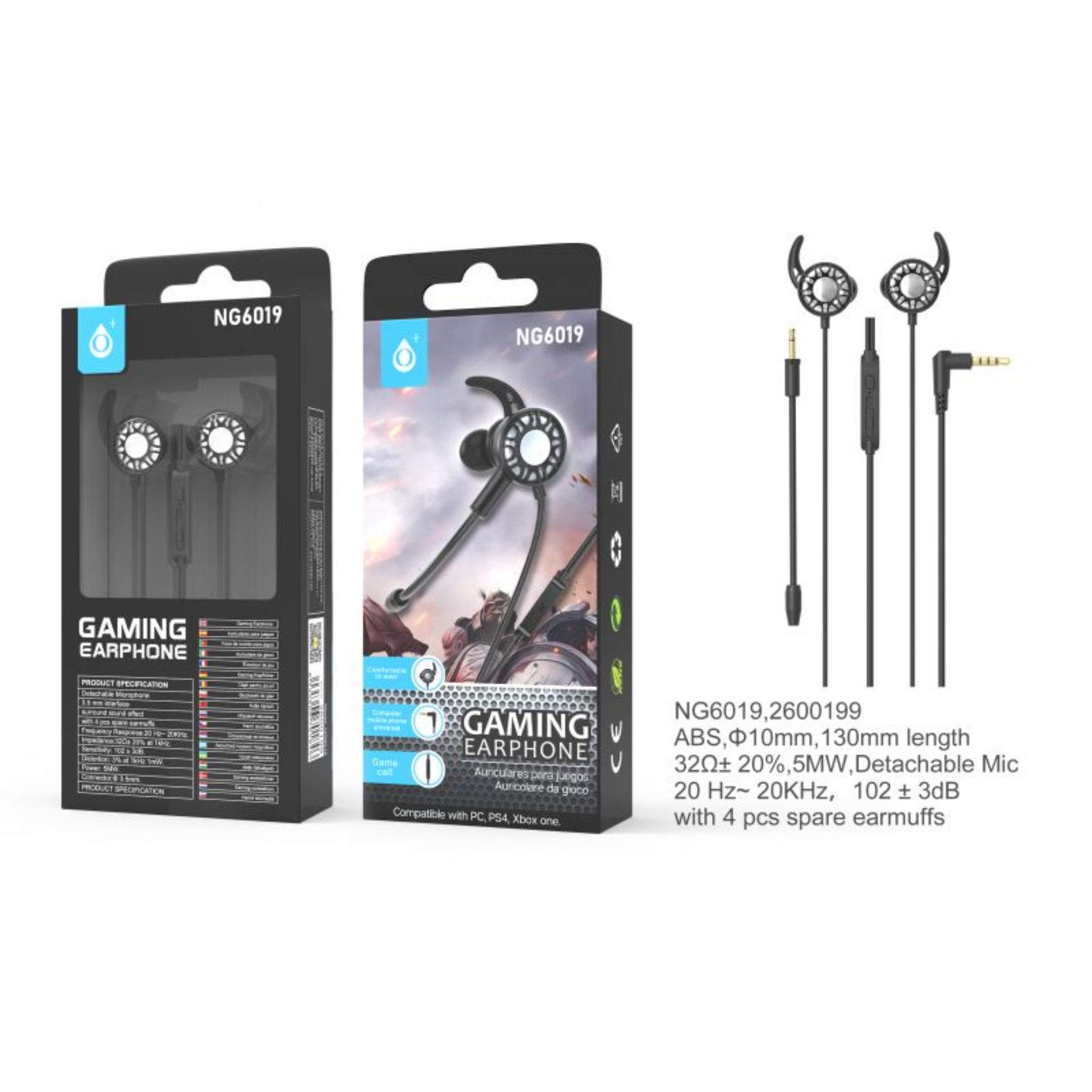 ONEPLUS  CUFFIE DA GAMING NG6019 3,5 MM CON MICROFONOOne Plus