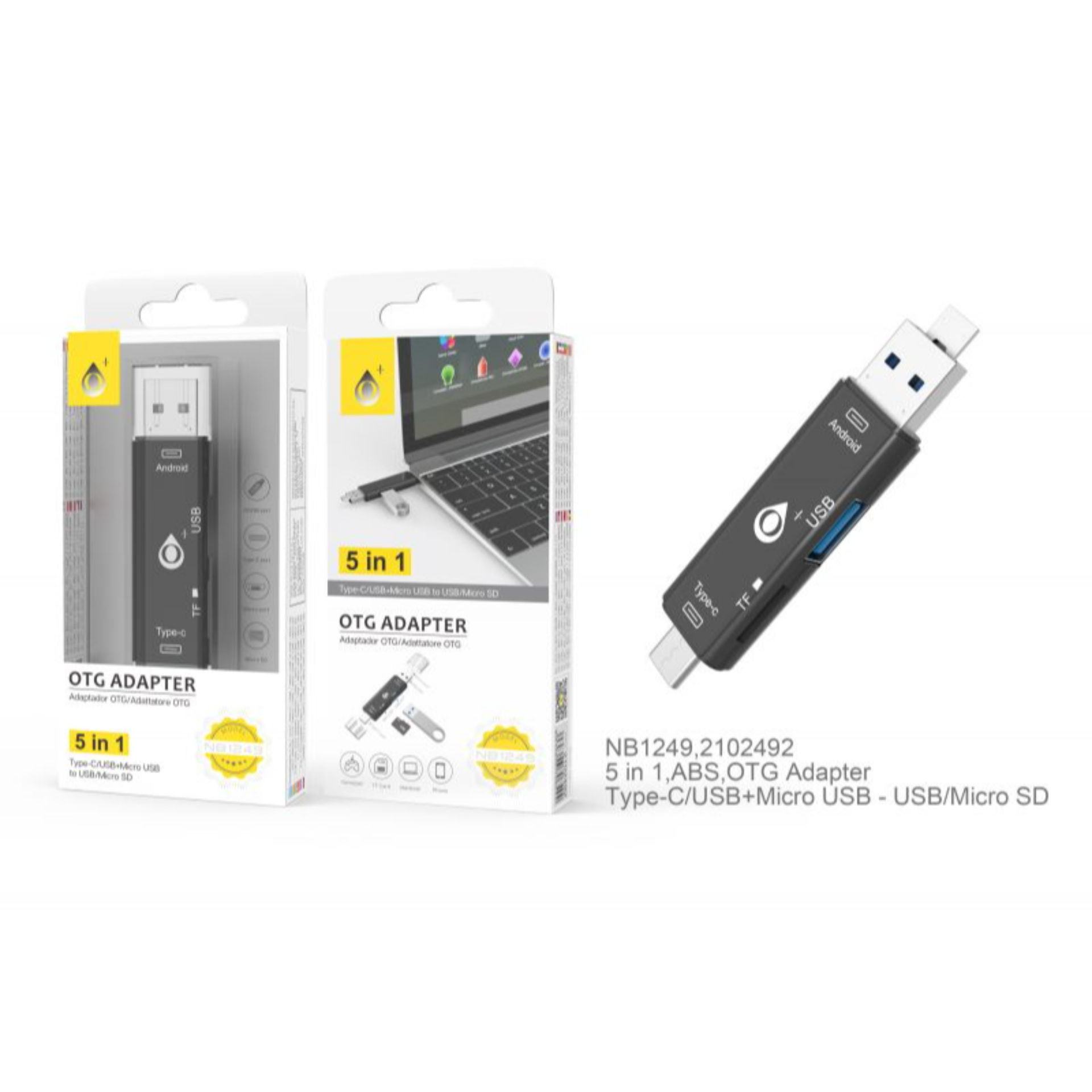 ONEPLUS NB1249 ADATTATORE 5 IN 1 NEROOne Plus