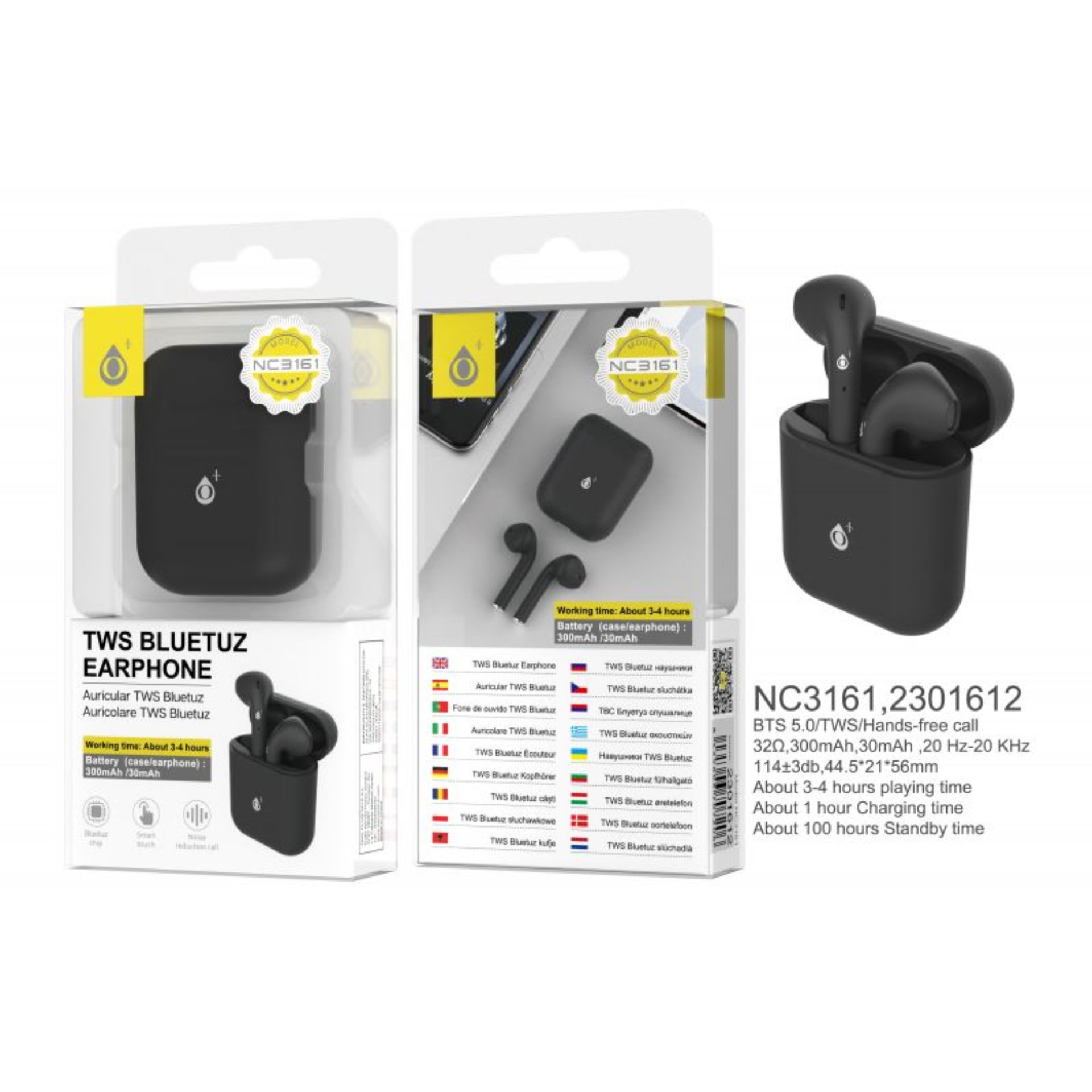 ONEPLUS NC3161 AURICOLARI BLUETOOTH 5.0 TWS NEROOne Plus