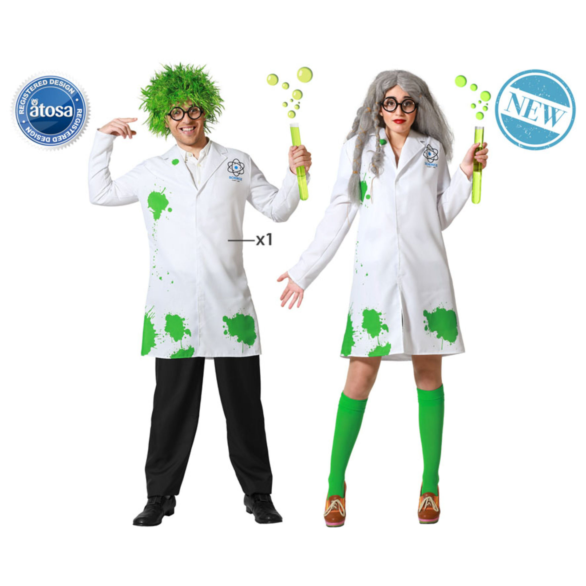 COSTUME SCIENZIATO XLAtosa