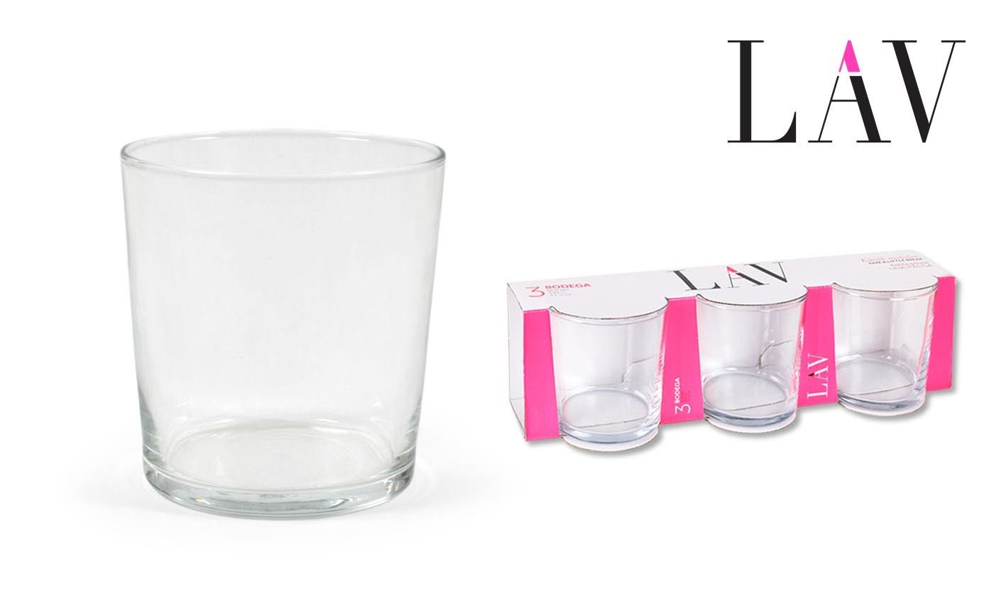 SET 3 PINTA BICCHIERI 350CC  BODEGASoler