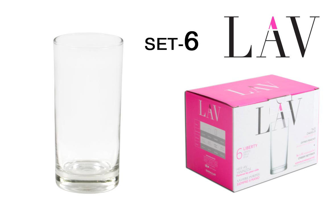 SET 6 BICCHIERE D ACQUA 290CC  LIBERTYSoler
