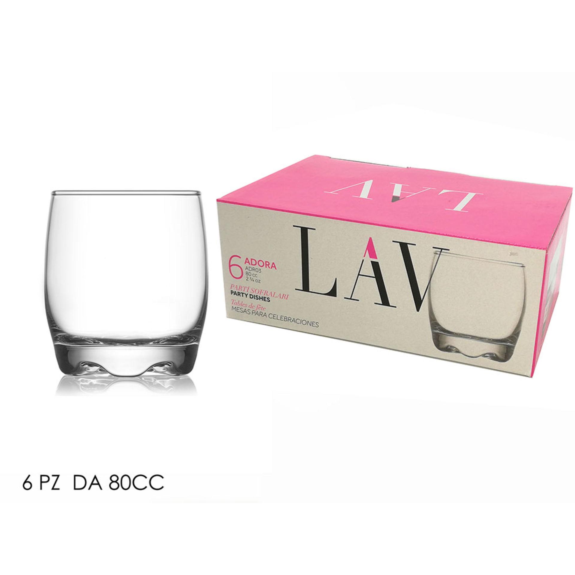 SET 6 BICCHIERI ADORA 80 CCSoler