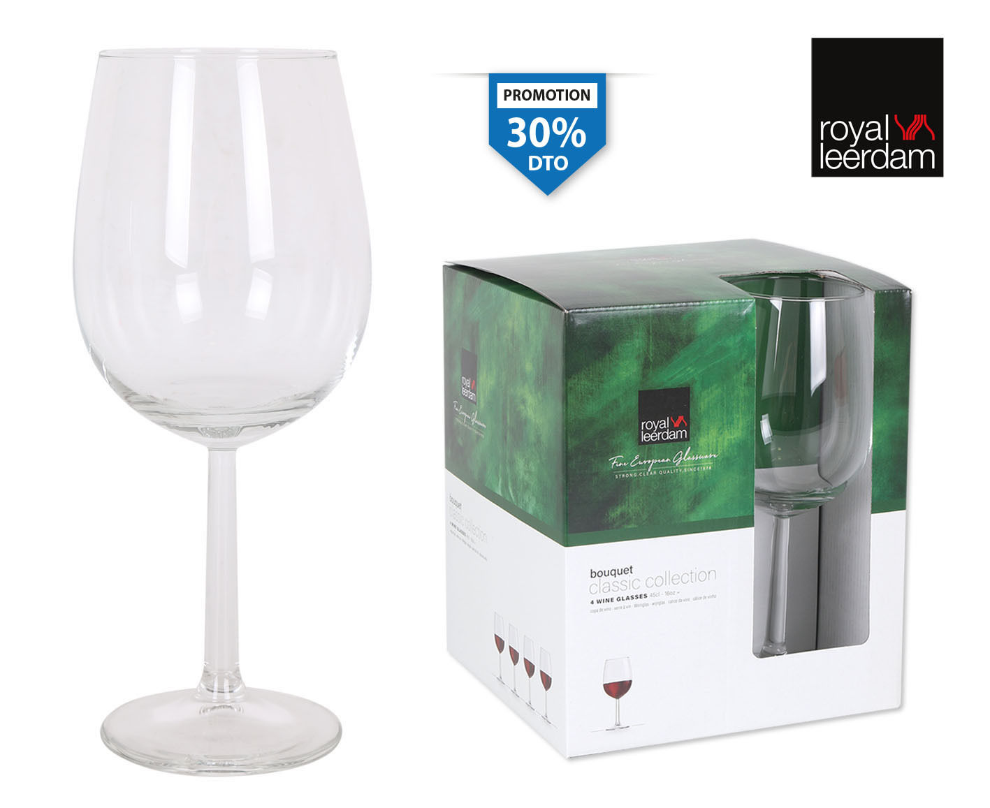 SET 4 COPAS VINO 45CL  BOUQUETSoler