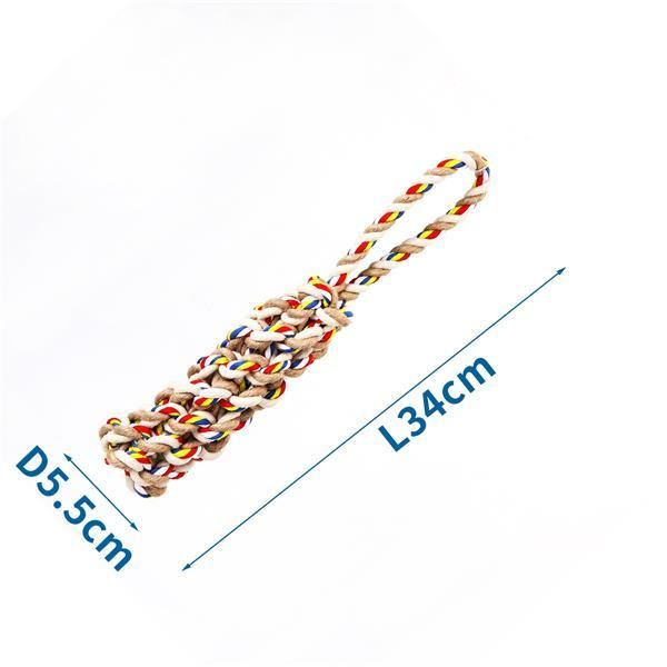 GIOCO IN CORDA DI COTONE CON PALLINA TPR