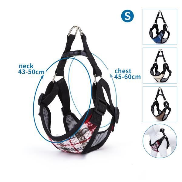 LINEN AIRMSH STEP IN HARNESS S NECK: 43-50CM CHEST