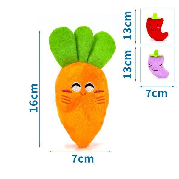 PELUCHE CAROTA/ PEPERONCINO/ MELANZANA