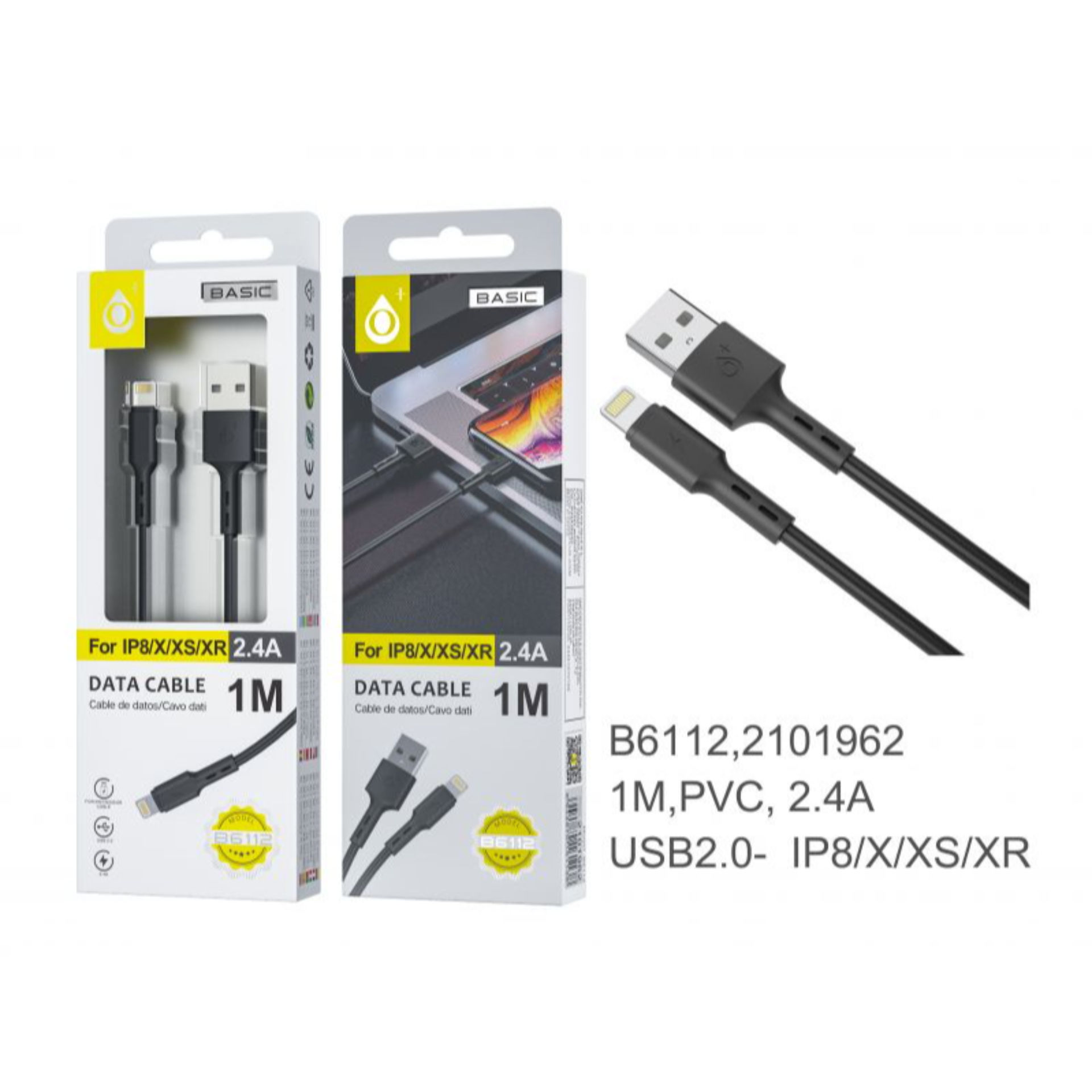 B6112 NE, CAVO DATI FLAUTO S.BASIC PER IP6 / 7/8 /