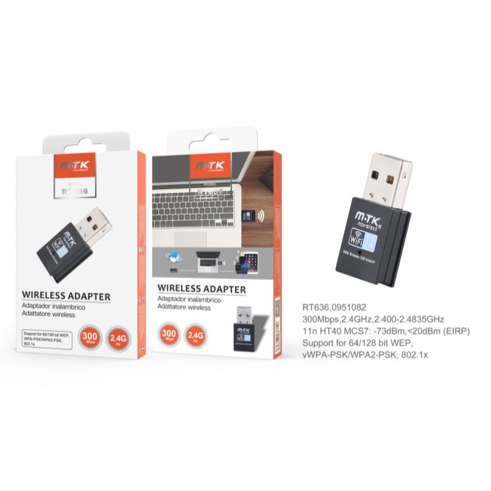 RT636 NE ADATTATORE DA USB A LAN, BIANCO