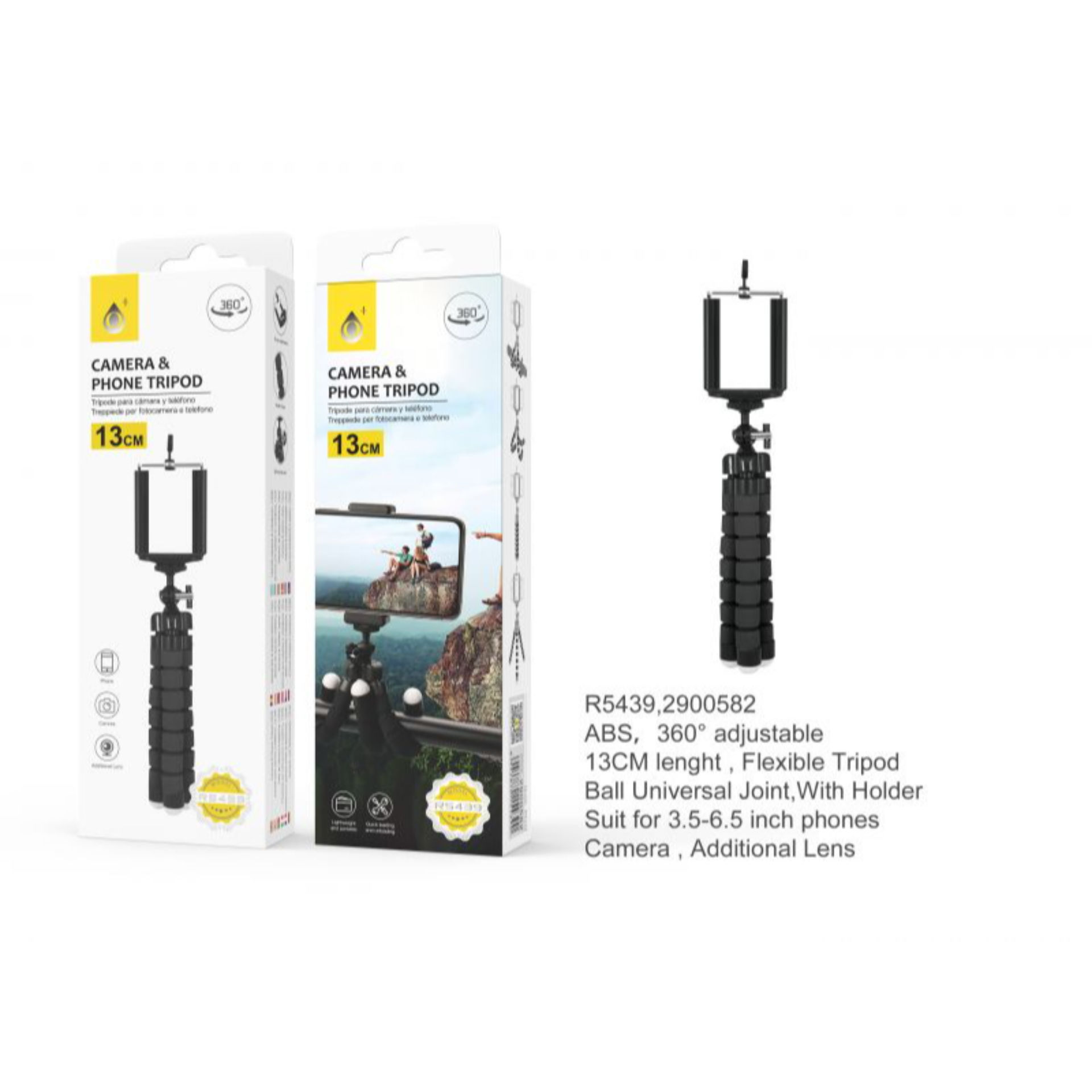 R5439 NE, TREPPIEDE PALO SELFIE FLESSIBILE 360 &deg;,One Plus